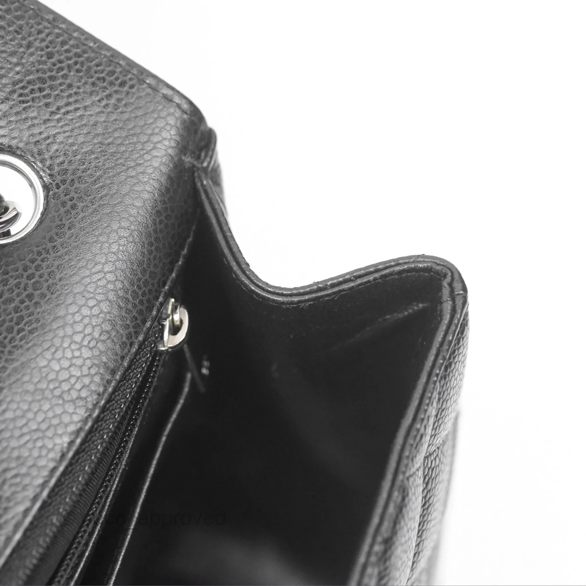 Chanel Jumbo Single Flap Black Caviar Silver Hardware⁣⁣