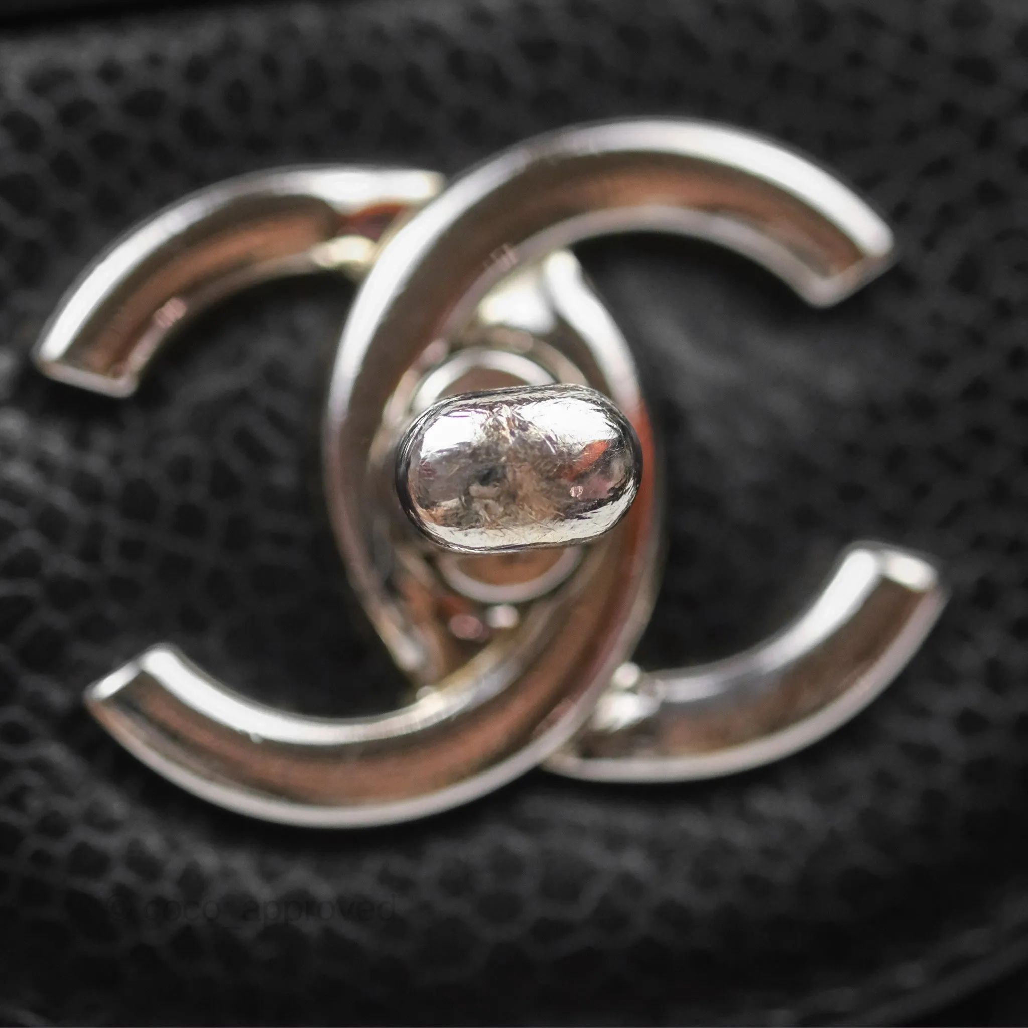 Chanel Jumbo Single Flap Black Caviar Silver Hardware⁣⁣