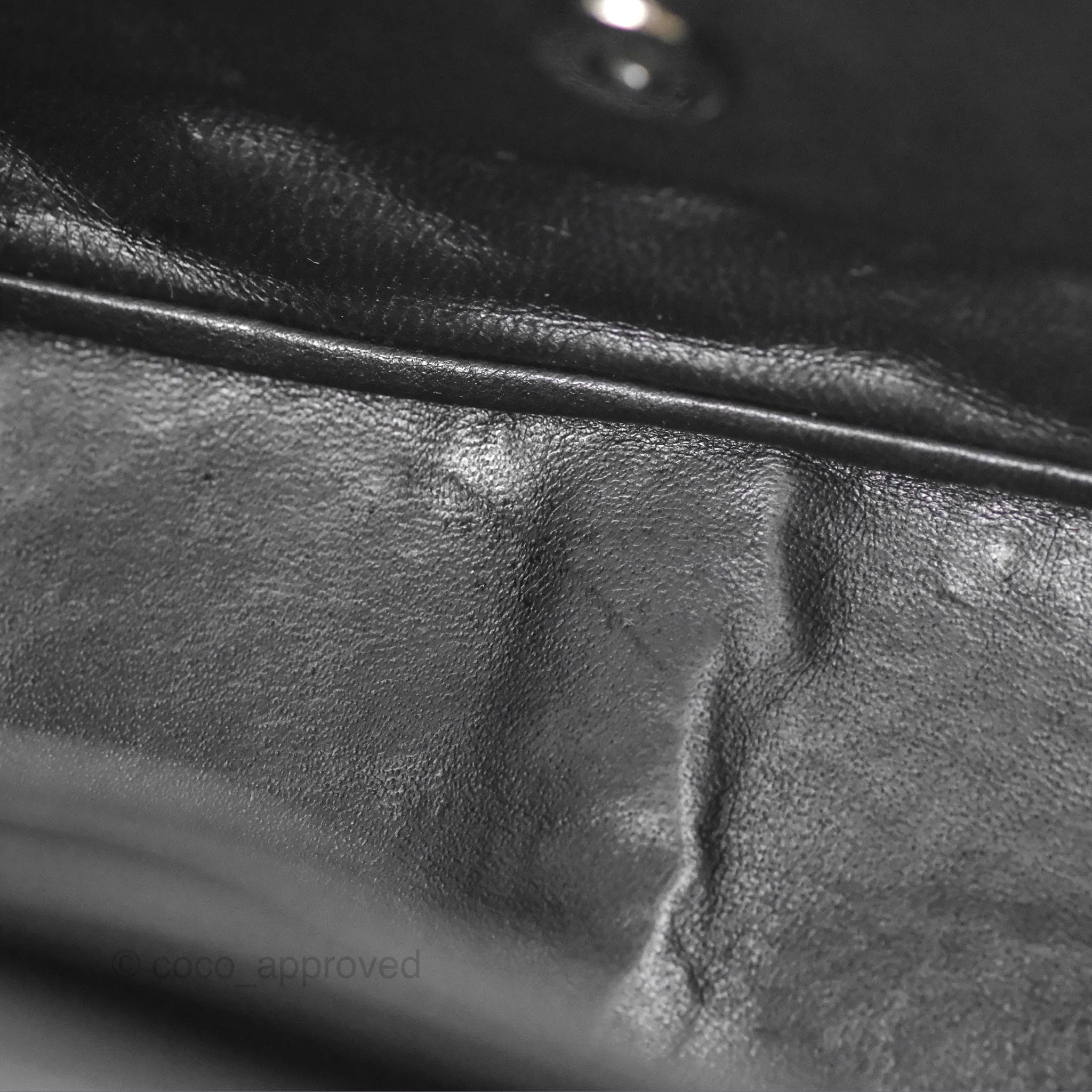 Chanel Jumbo Single Flap Black Caviar Silver Hardware⁣⁣