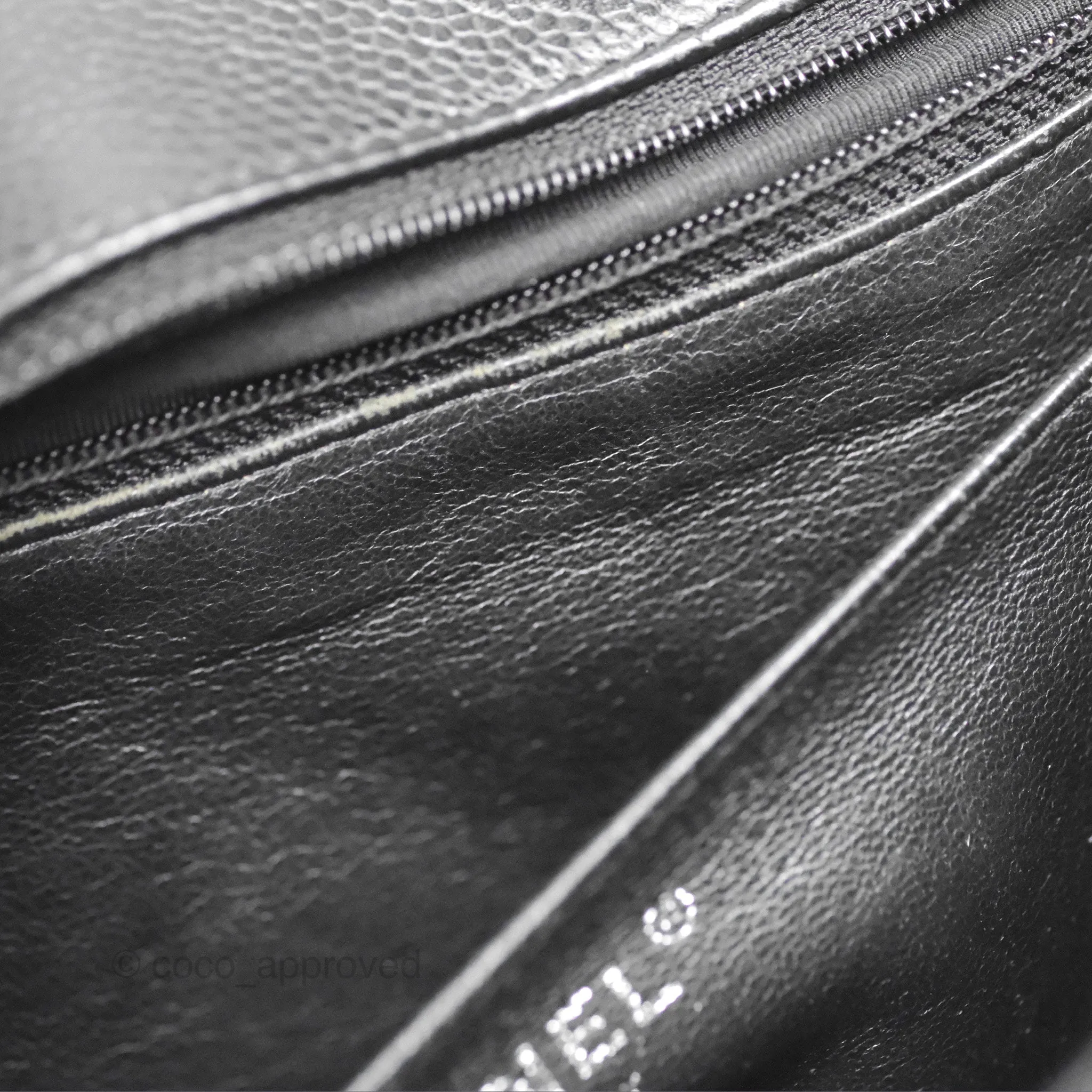 Chanel Jumbo Single Flap Black Caviar Silver Hardware⁣⁣