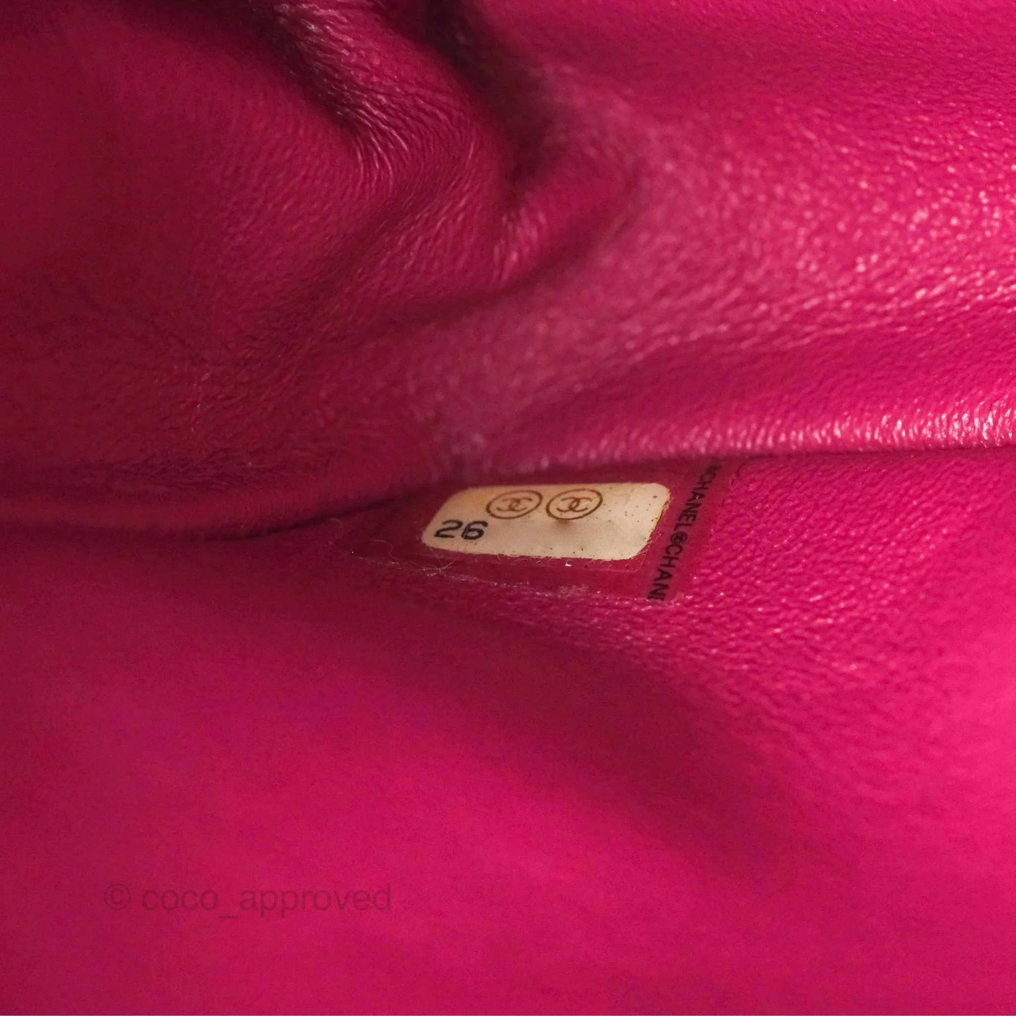 Chanel Medium Classic Flap Chevron Dark Plum Pink Lambskin Gold Hardware