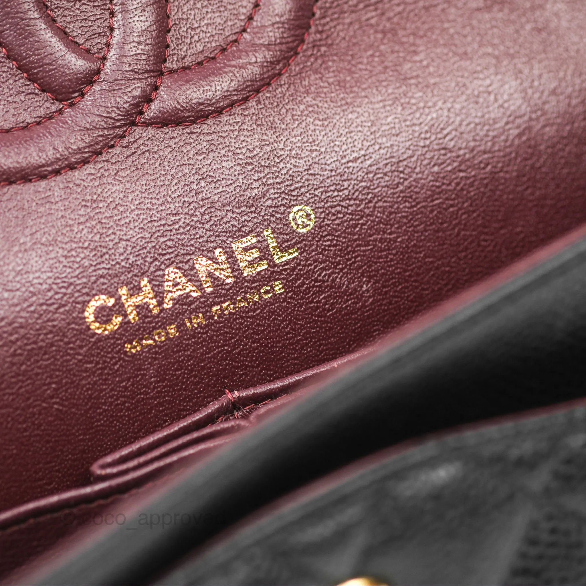 Chanel Medium Classic Flap Quilted Black Caviar Gold Hardware