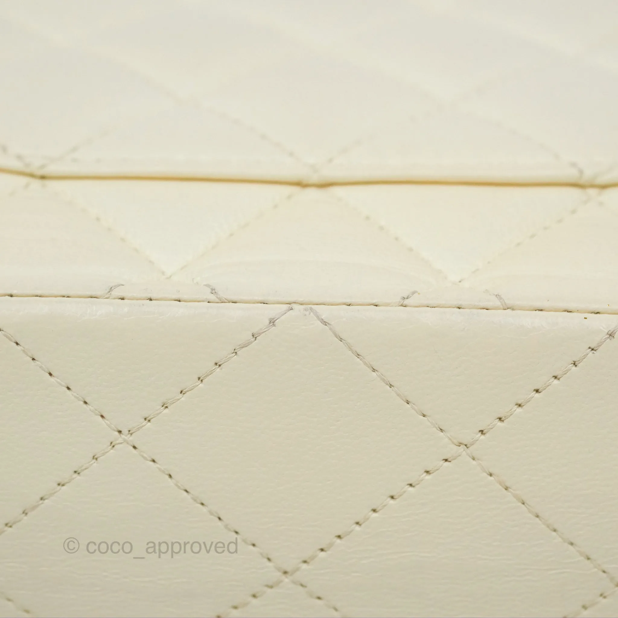 Chanel Medium Classic Flap Quilted Pale Yellow Lambskin Gold Hardware