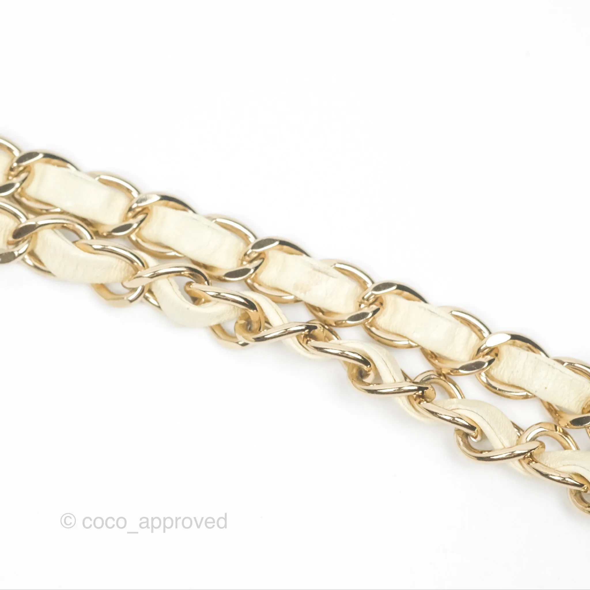 Chanel Medium Classic Flap Quilted Pale Yellow Lambskin Gold Hardware