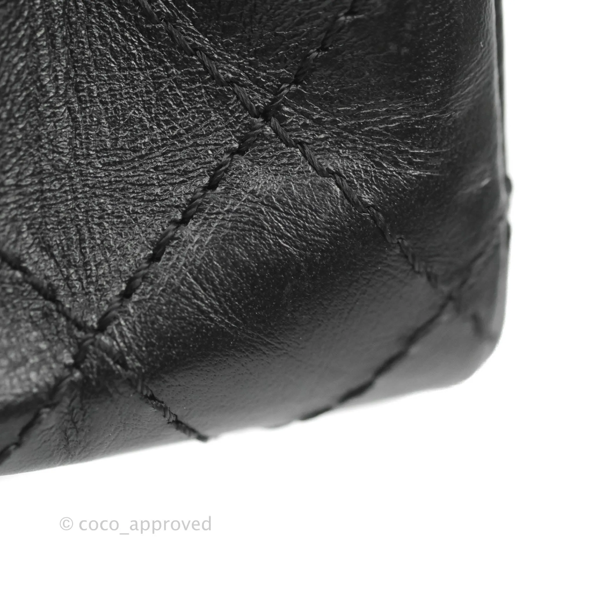 Chanel Mini Reissue 224 So Black Aged Calfskin Black Hardware