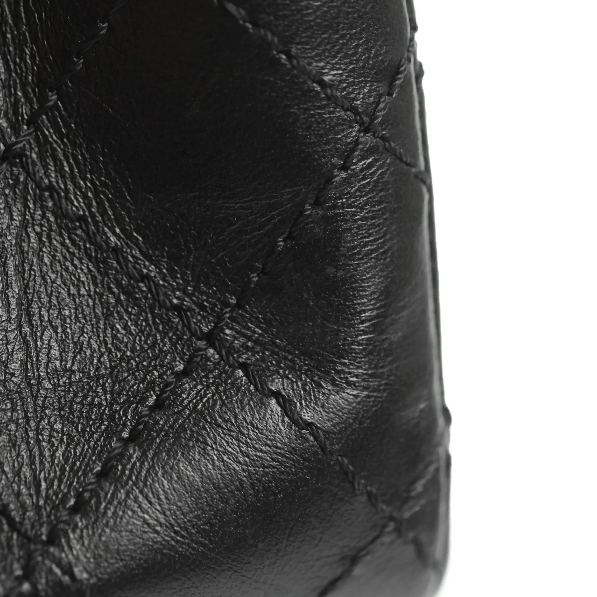 Chanel Mini Reissue 224 So Black Aged Calfskin Black Hardware
