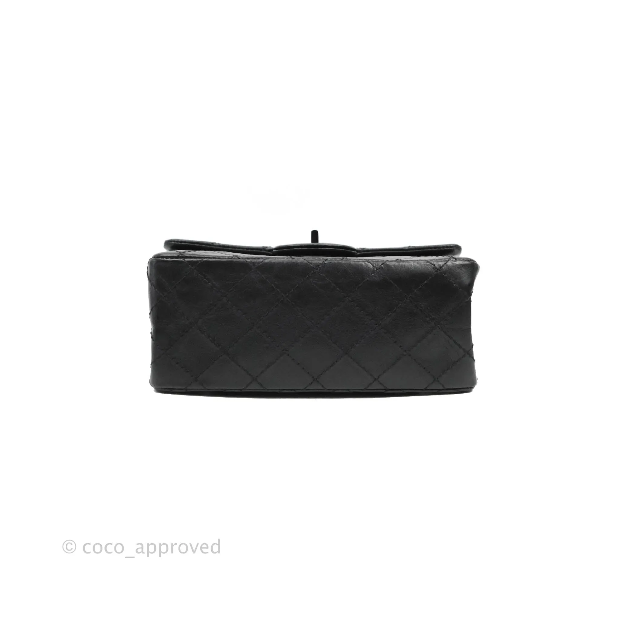 Chanel Mini Reissue 224 So Black Aged Calfskin Black Hardware