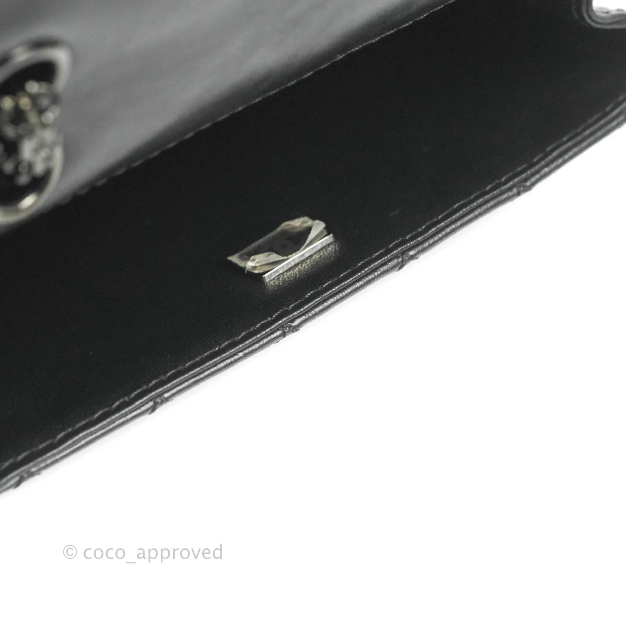 Chanel Mini Reissue 224 So Black Aged Calfskin Black Hardware