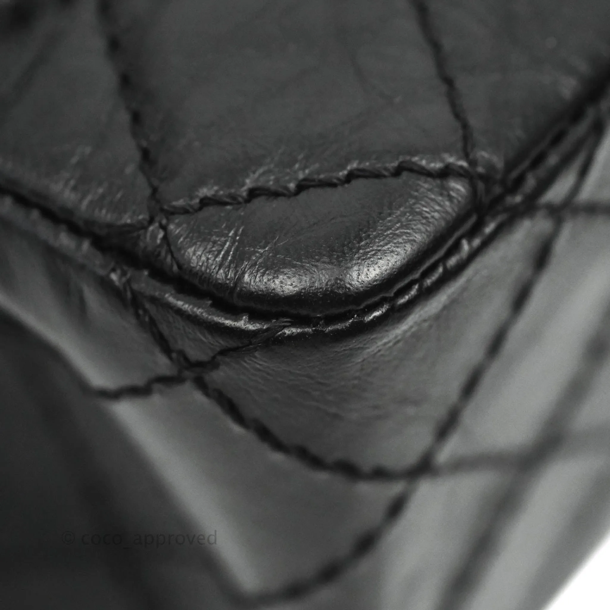 Chanel Mini Reissue 224 So Black Aged Calfskin Black Hardware