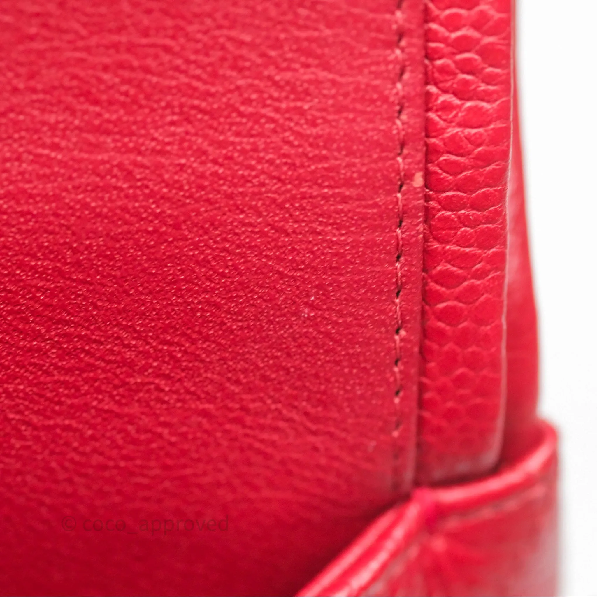 Chanel Quilted Maxi Double Flap Red Caviar Silver Hardware⁣⁣