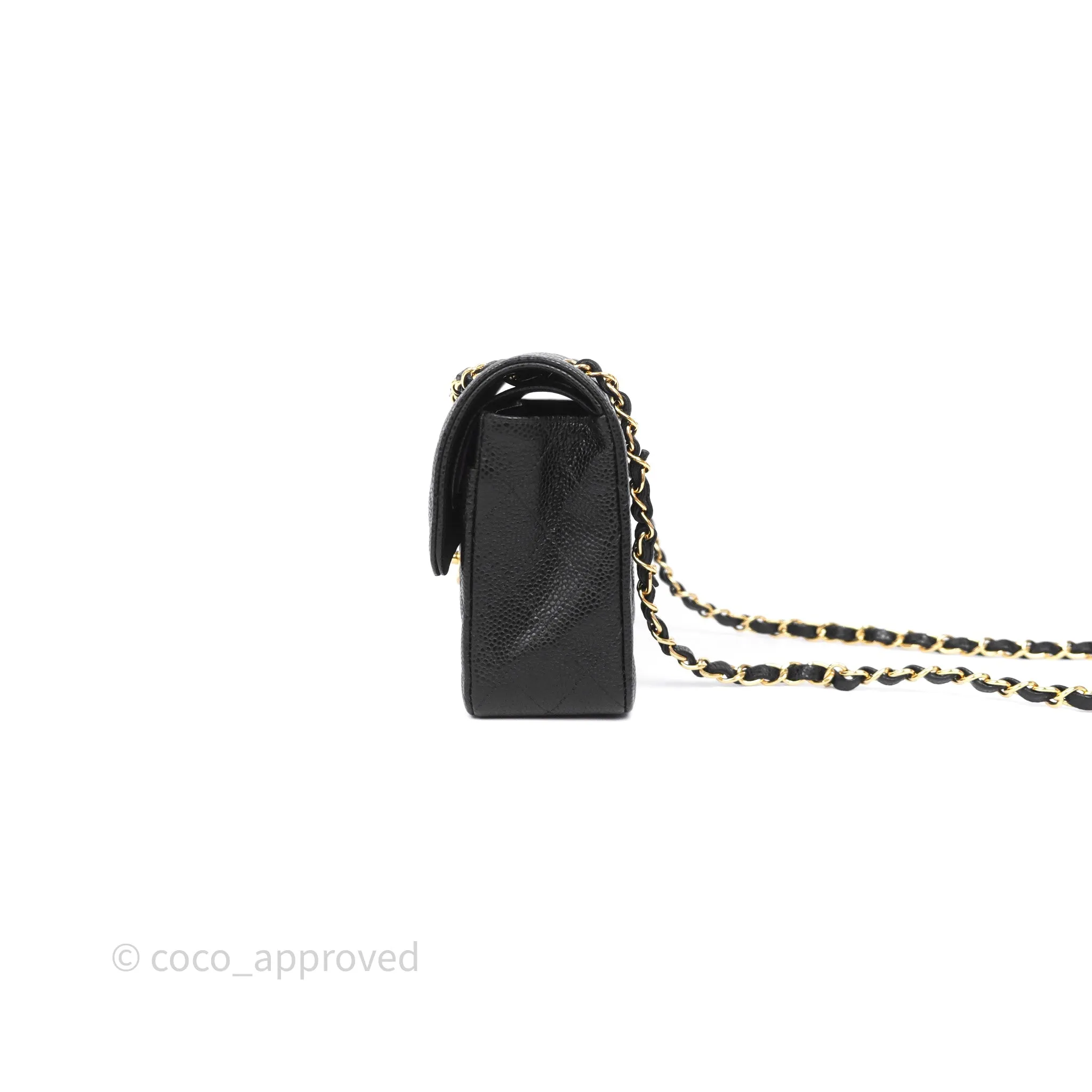 Chanel Quilted Small Classic Flap Black Caviar Gold Hardware