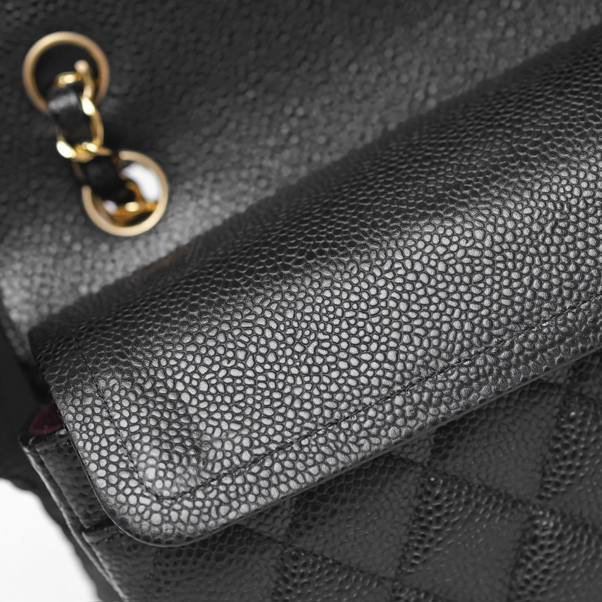Chanel Quilted Small Classic Flap Black Caviar Gold Hardware