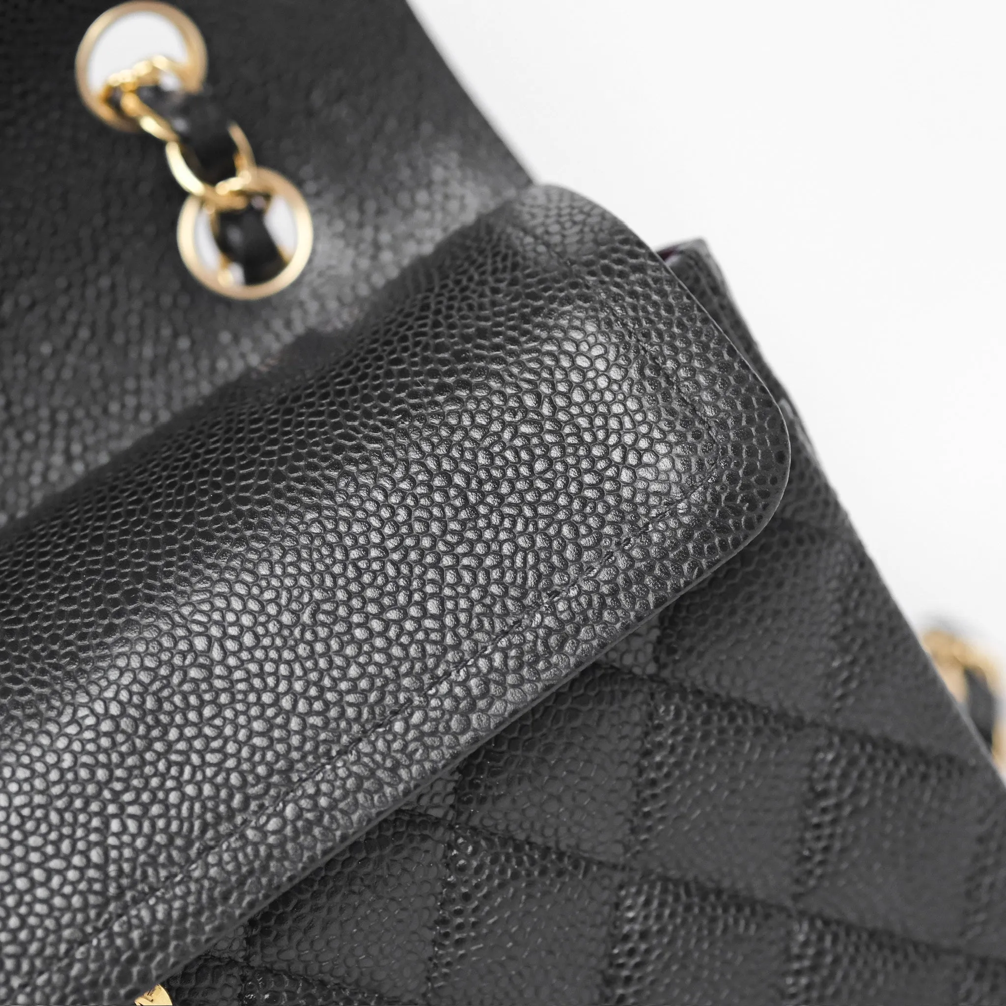 Chanel Quilted Small Classic Flap Black Caviar Gold Hardware