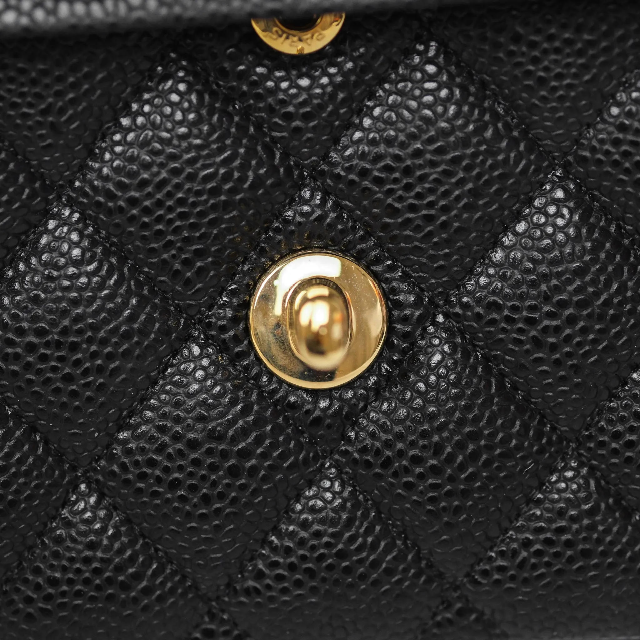 Chanel Quilted Small Classic Flap Black Caviar Gold Hardware