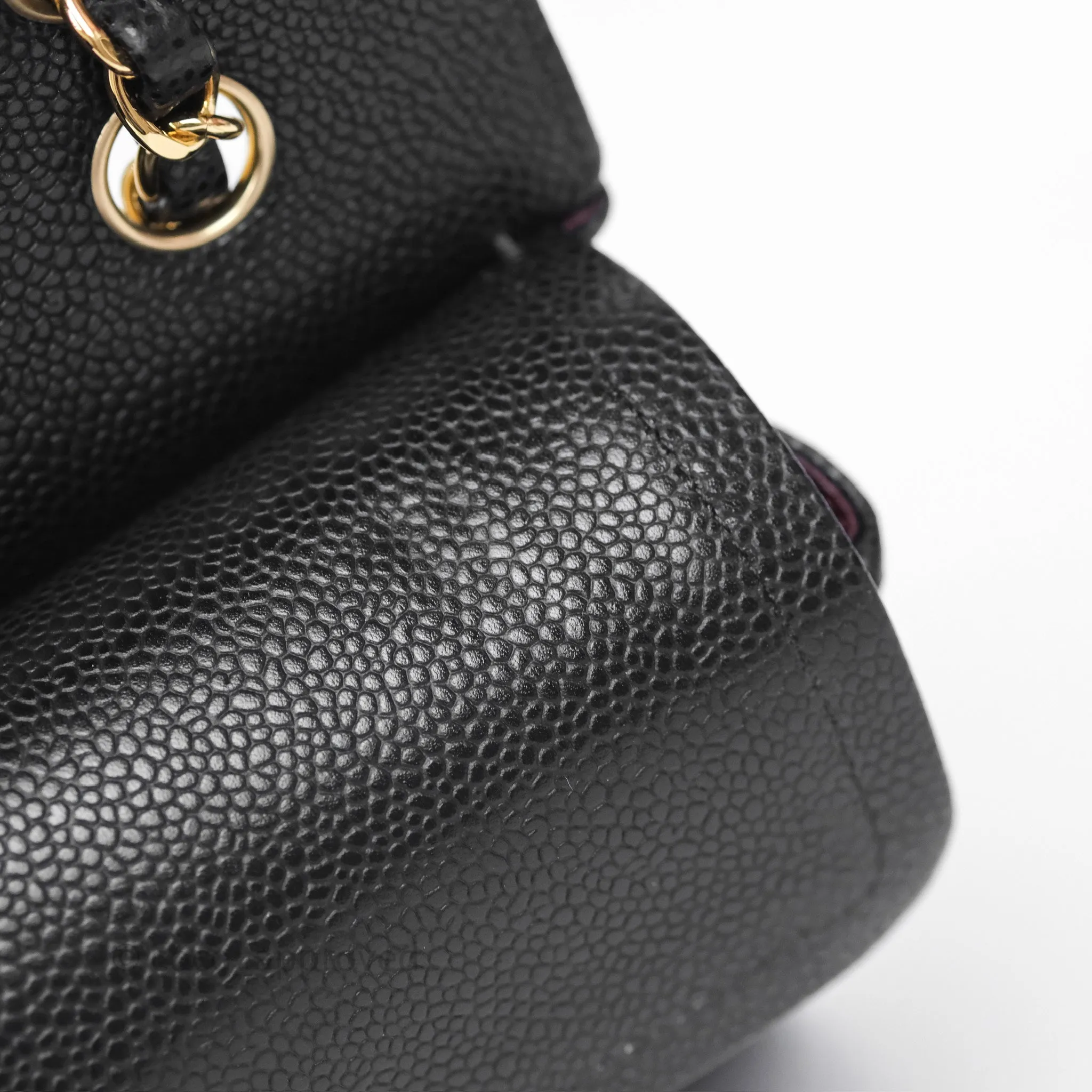 Chanel Quilted Small Classic Flap Black Caviar Gold Hardware