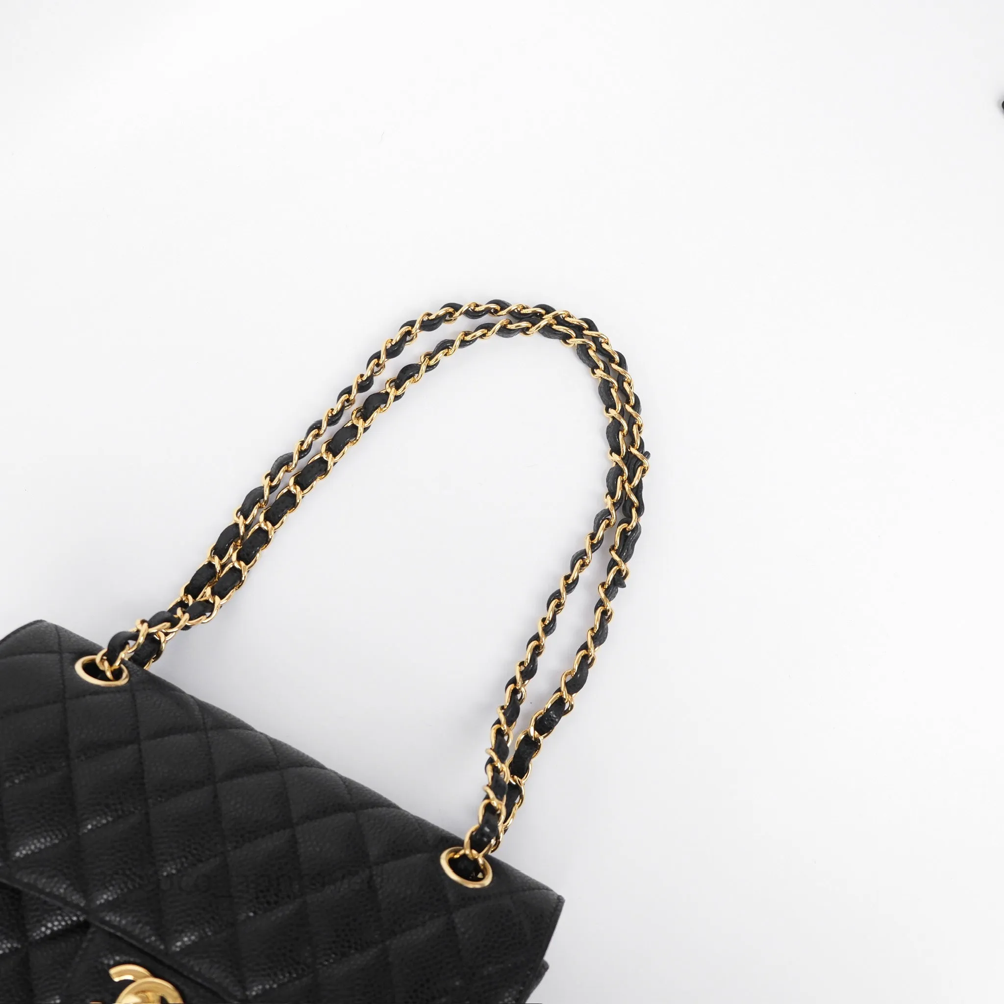 Chanel Quilted Small Classic Flap Black Caviar Gold Hardware