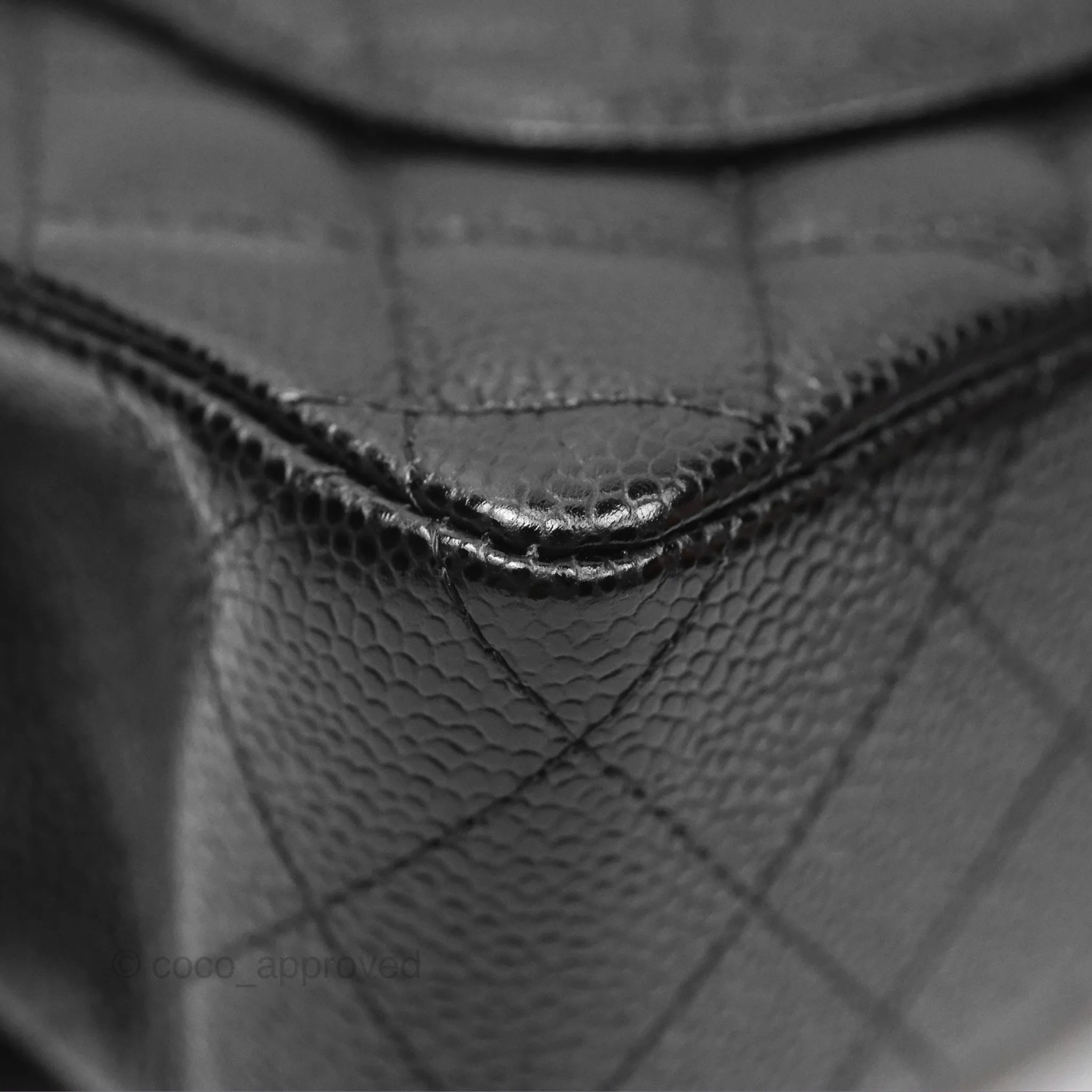 Chanel Small Classic Flap Quilted Black Caviar Gold Hardware