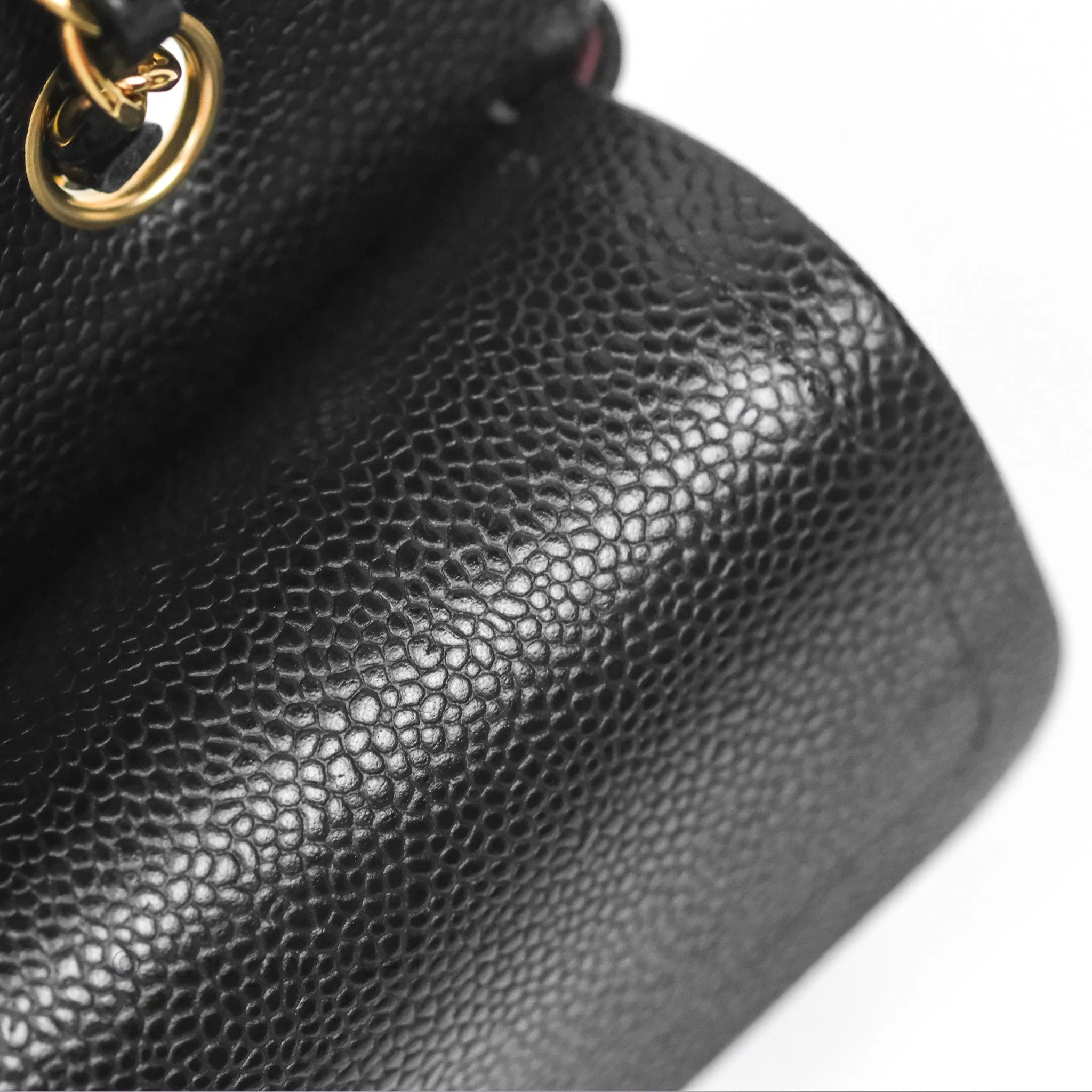 Chanel Small Classic Flap Quilted Black Caviar Gold Hardware