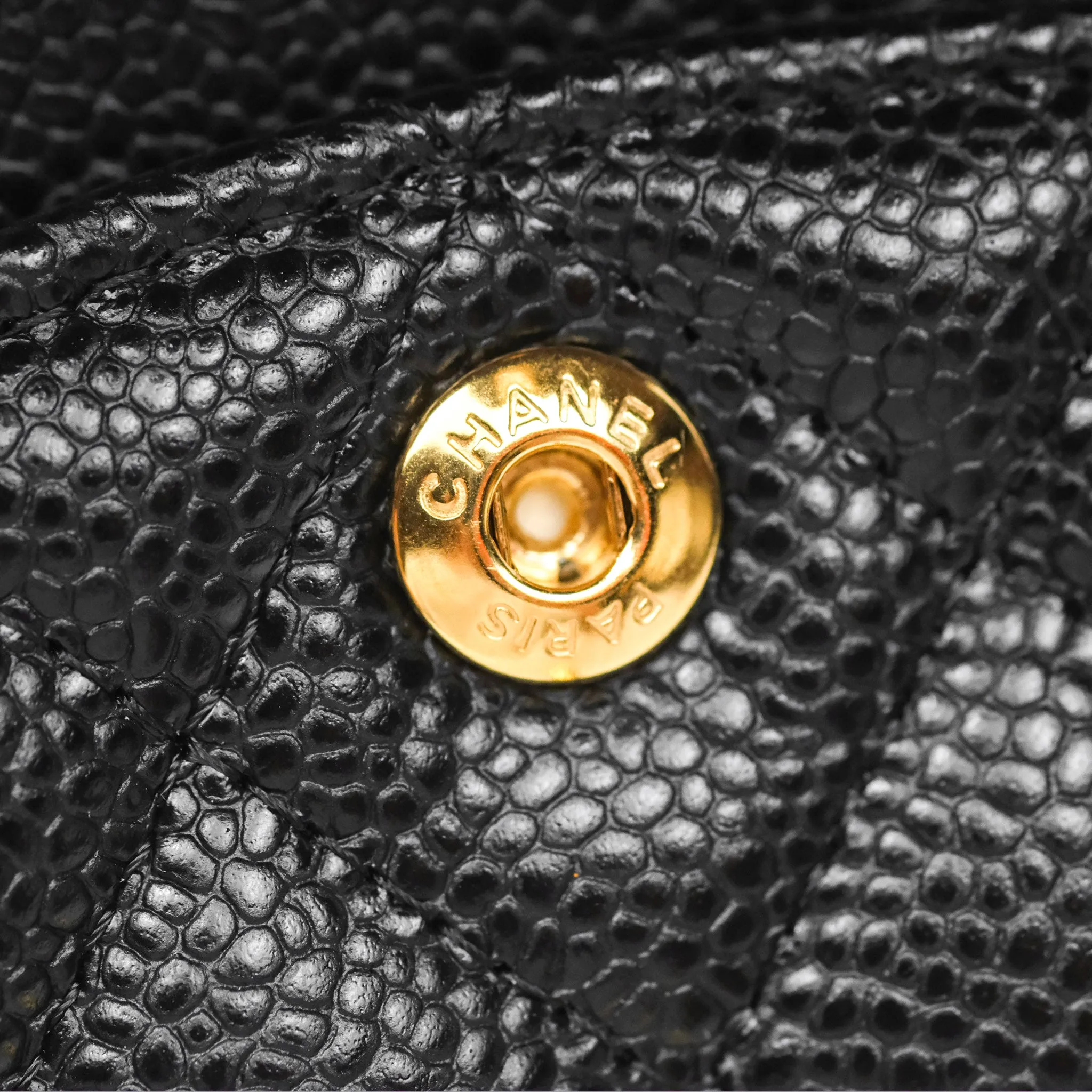 Chanel Small Classic Flap Quilted Black Caviar Gold Hardware
