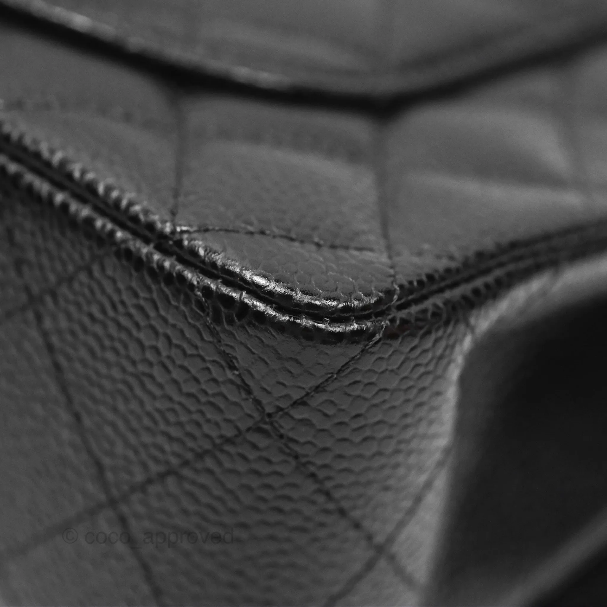 Chanel Small Classic Flap Quilted Black Caviar Gold Hardware