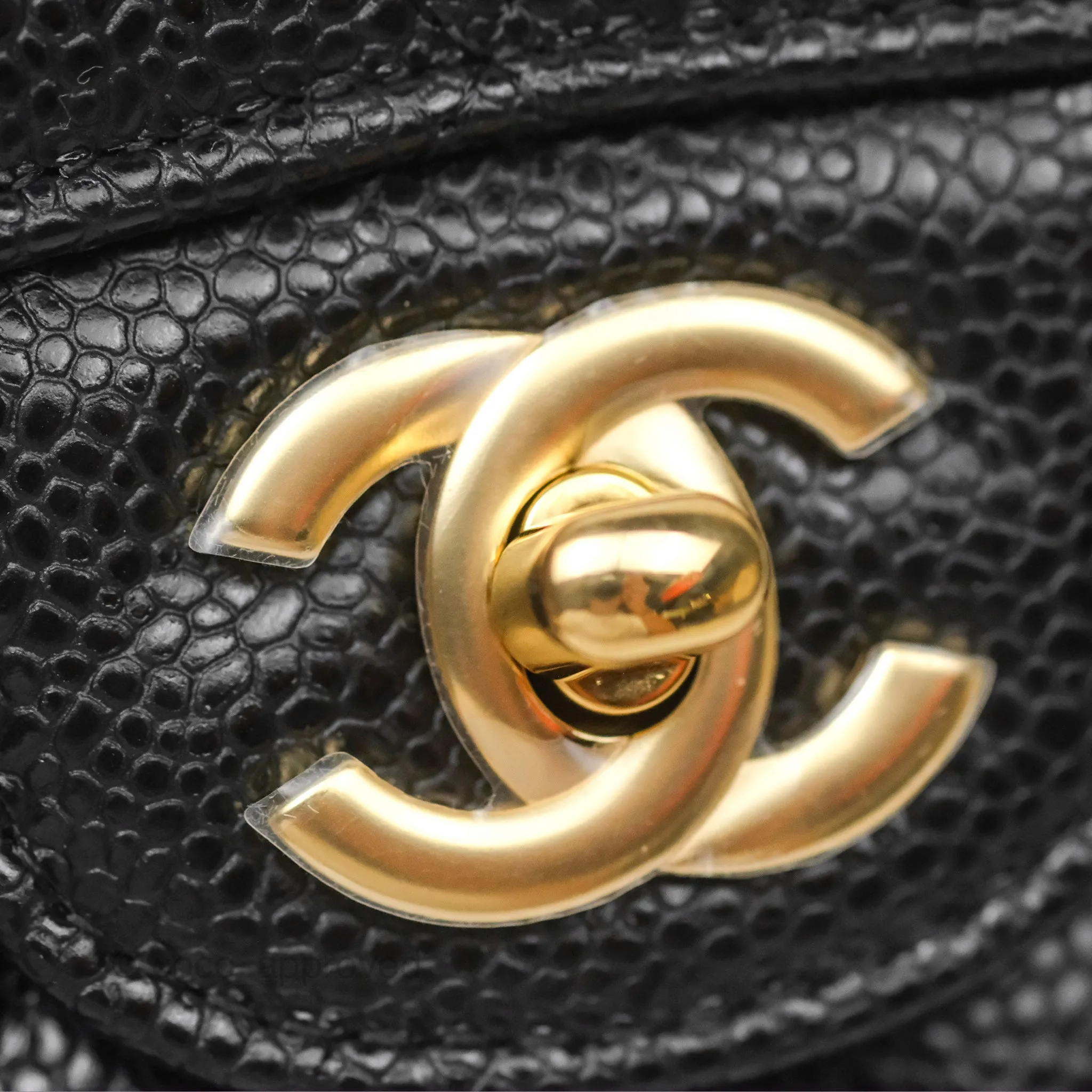 Chanel Small Classic Flap Quilted Black Caviar Gold Hardware
