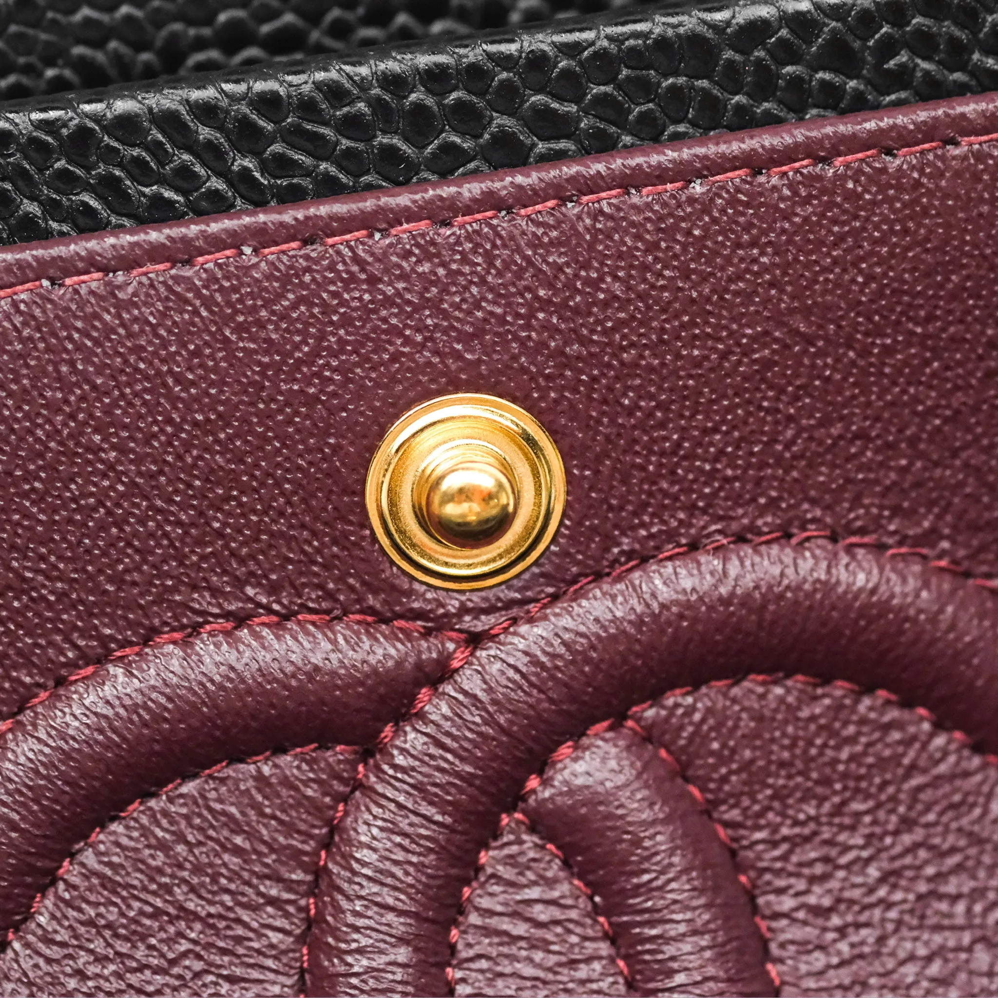 Chanel Small Classic Flap Quilted Black Caviar Gold Hardware