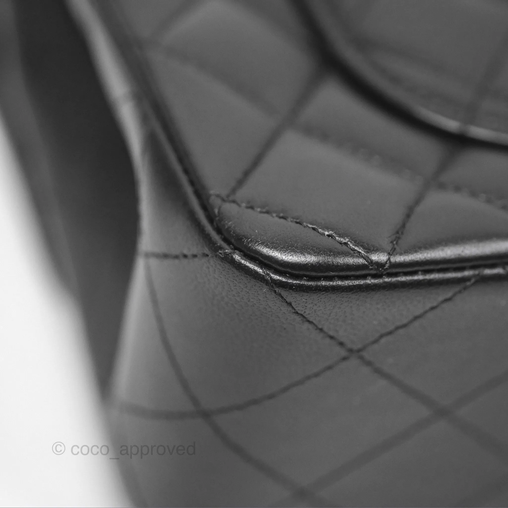 Chanel Small Classic Flap Quilted Black Lambskin Gold Hardware