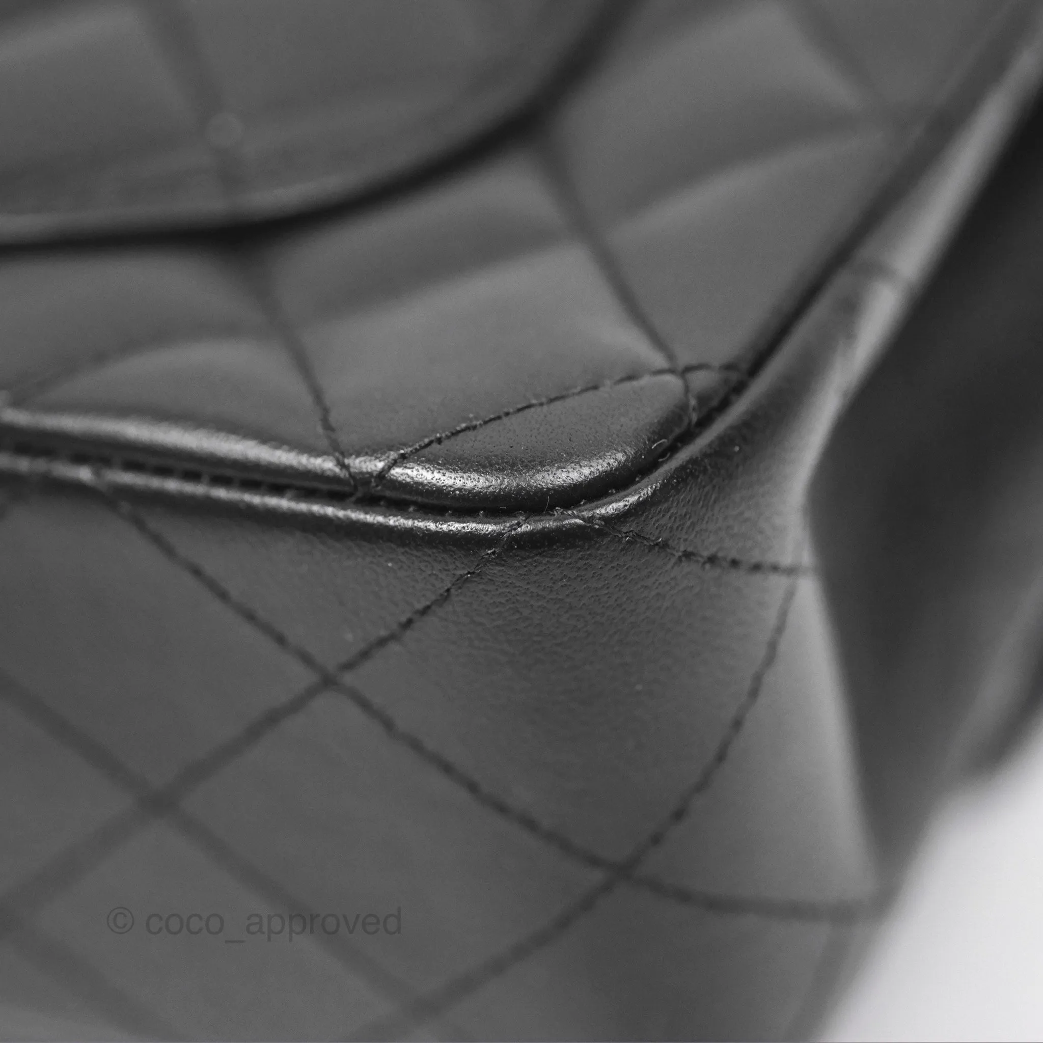 Chanel Small Classic Flap Quilted Black Lambskin Gold Hardware