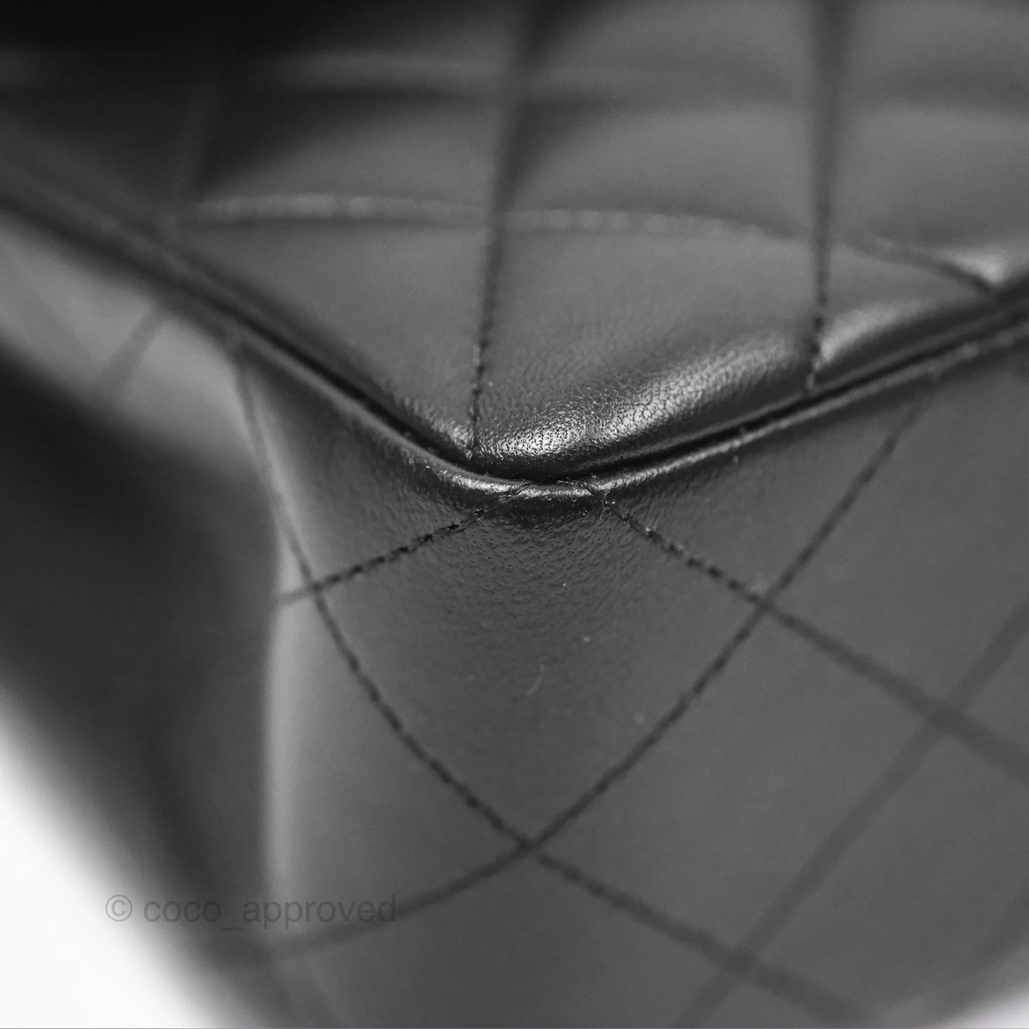 Chanel Small Classic Flap Quilted Black Lambskin Gold Hardware