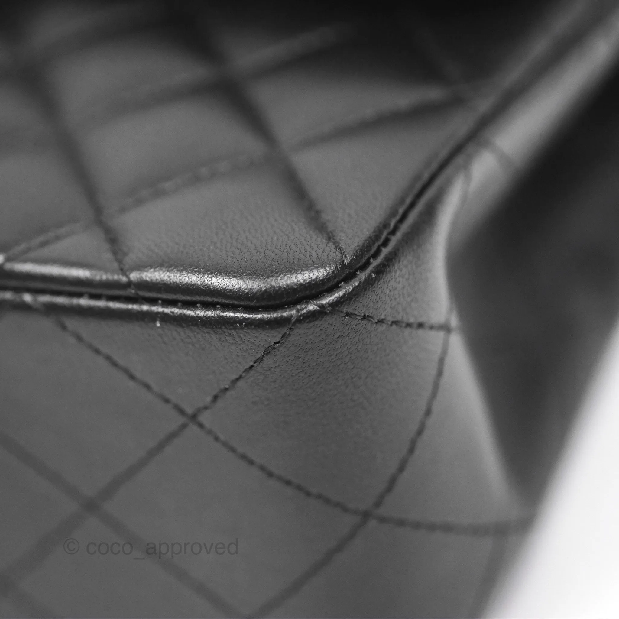Chanel Small Classic Flap Quilted Black Lambskin Gold Hardware