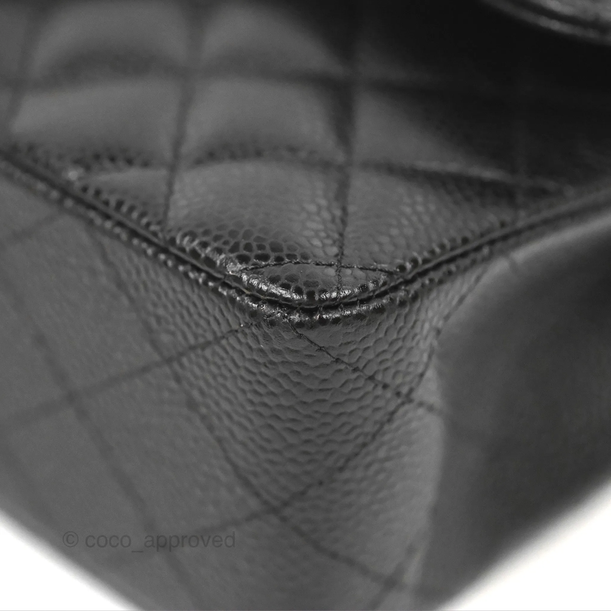Chanel Small Classic Quilted Flap Black Caviar Gold Hardware