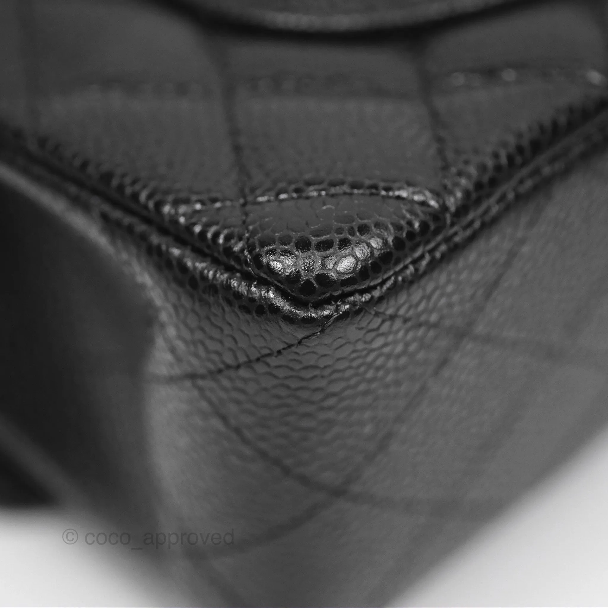 Chanel Small Classic Quilted Flap Black Caviar Gold Hardware