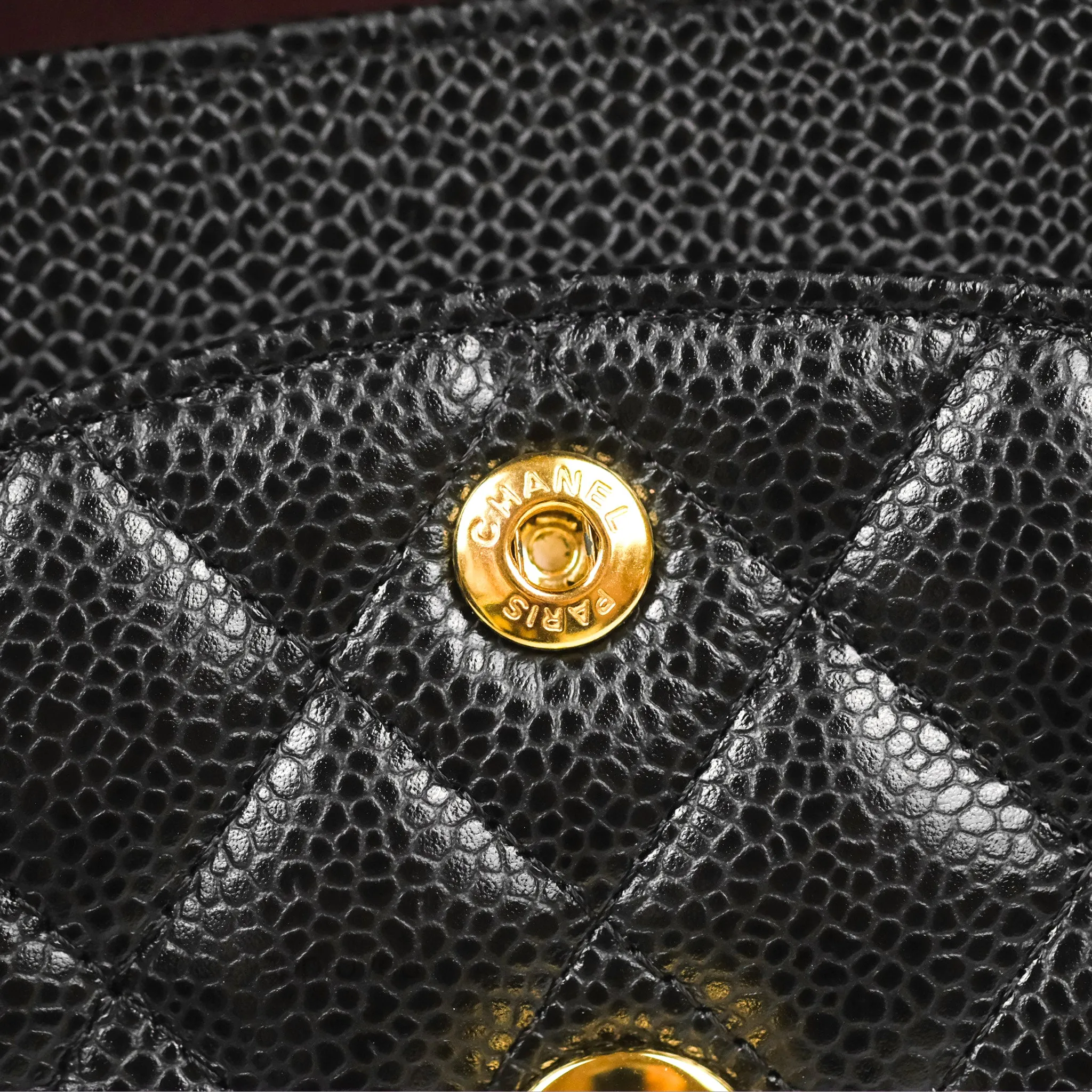Chanel Small Classic Quilted Flap Black Caviar Gold Hardware