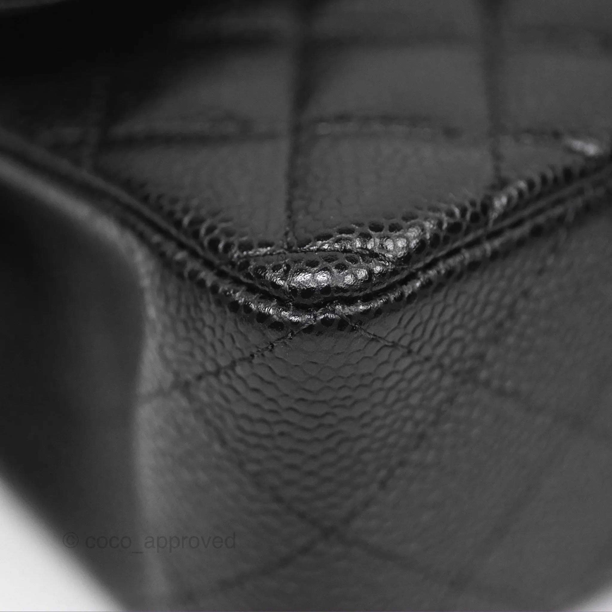 Chanel Small Classic Quilted Flap Black Caviar Gold Hardware