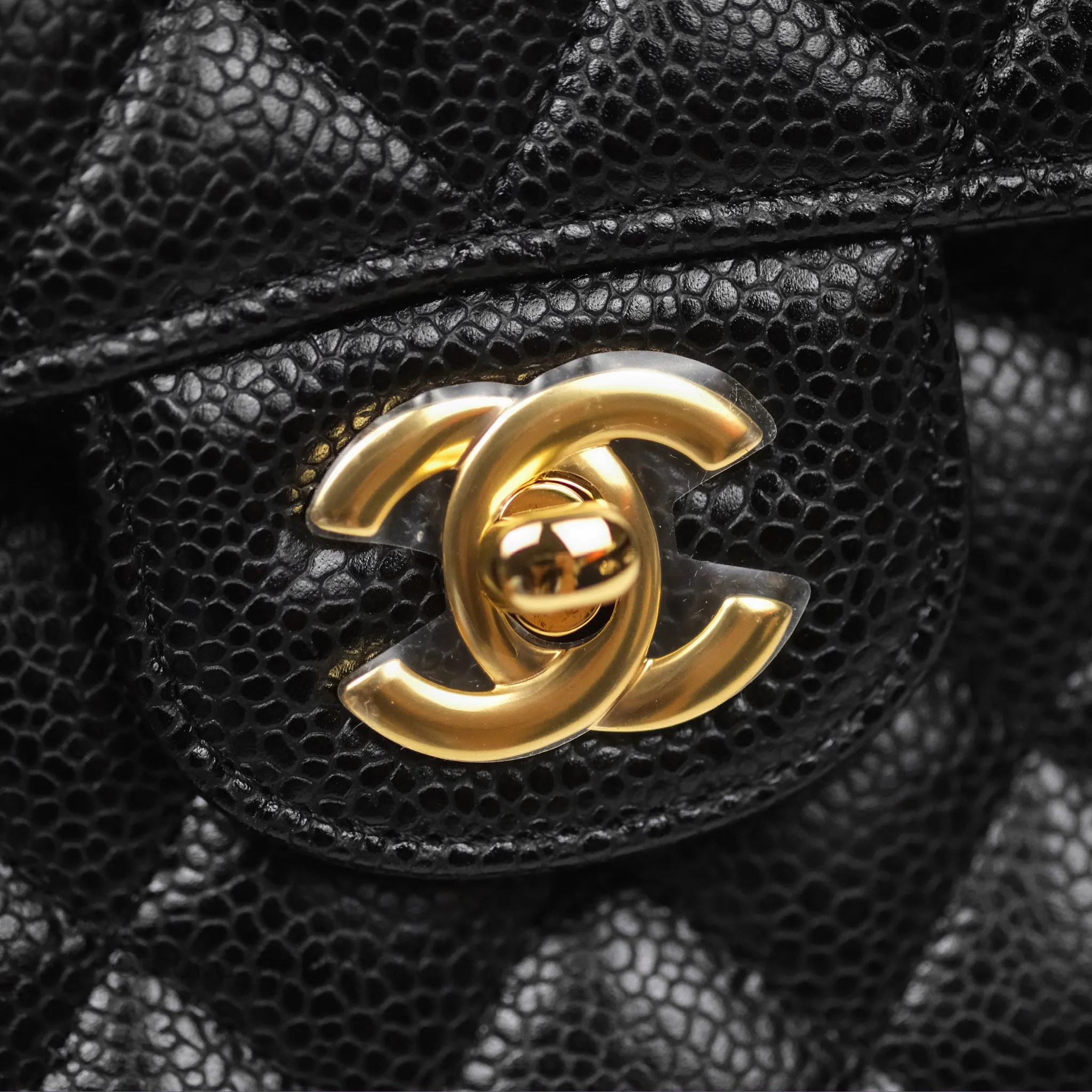 Chanel Small Classic Quilted Flap Black Caviar Gold Hardware