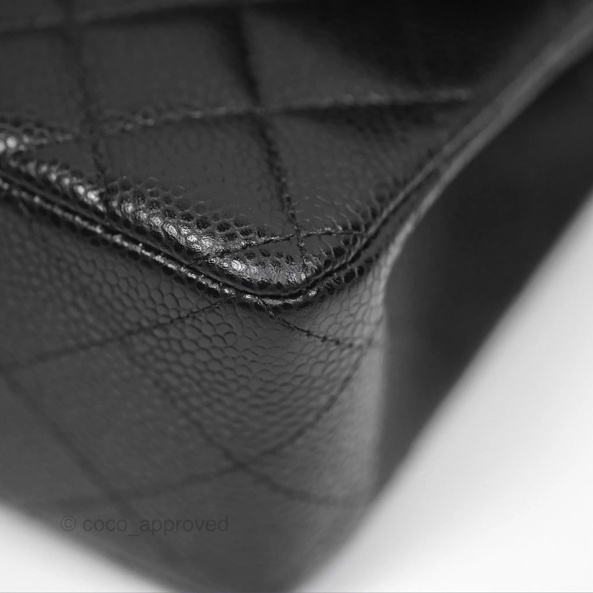 Chanel Small Classic Quilted Flap Black Caviar Gold Hardware