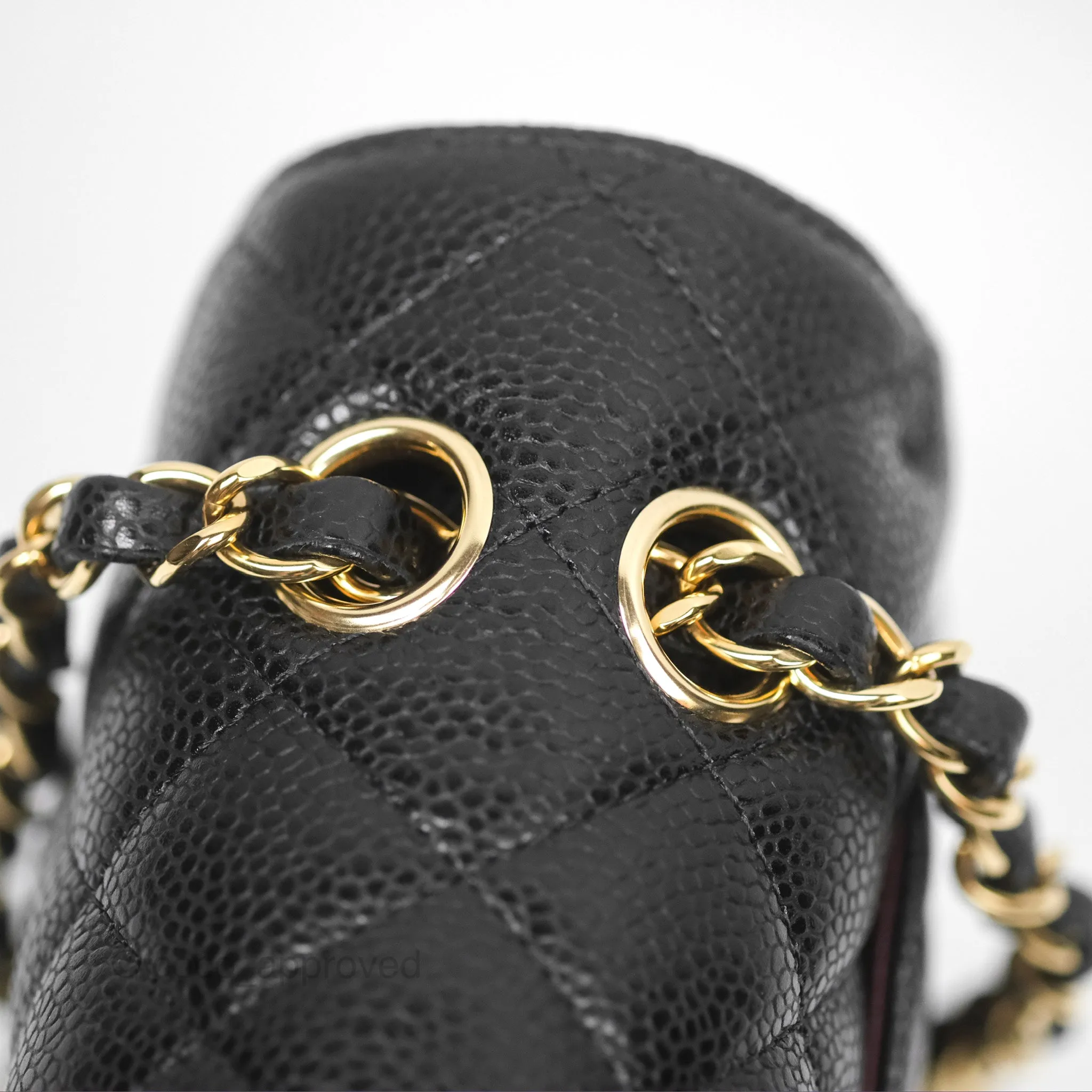 Chanel Small Classic Quilted Flap Black Caviar Gold Hardware