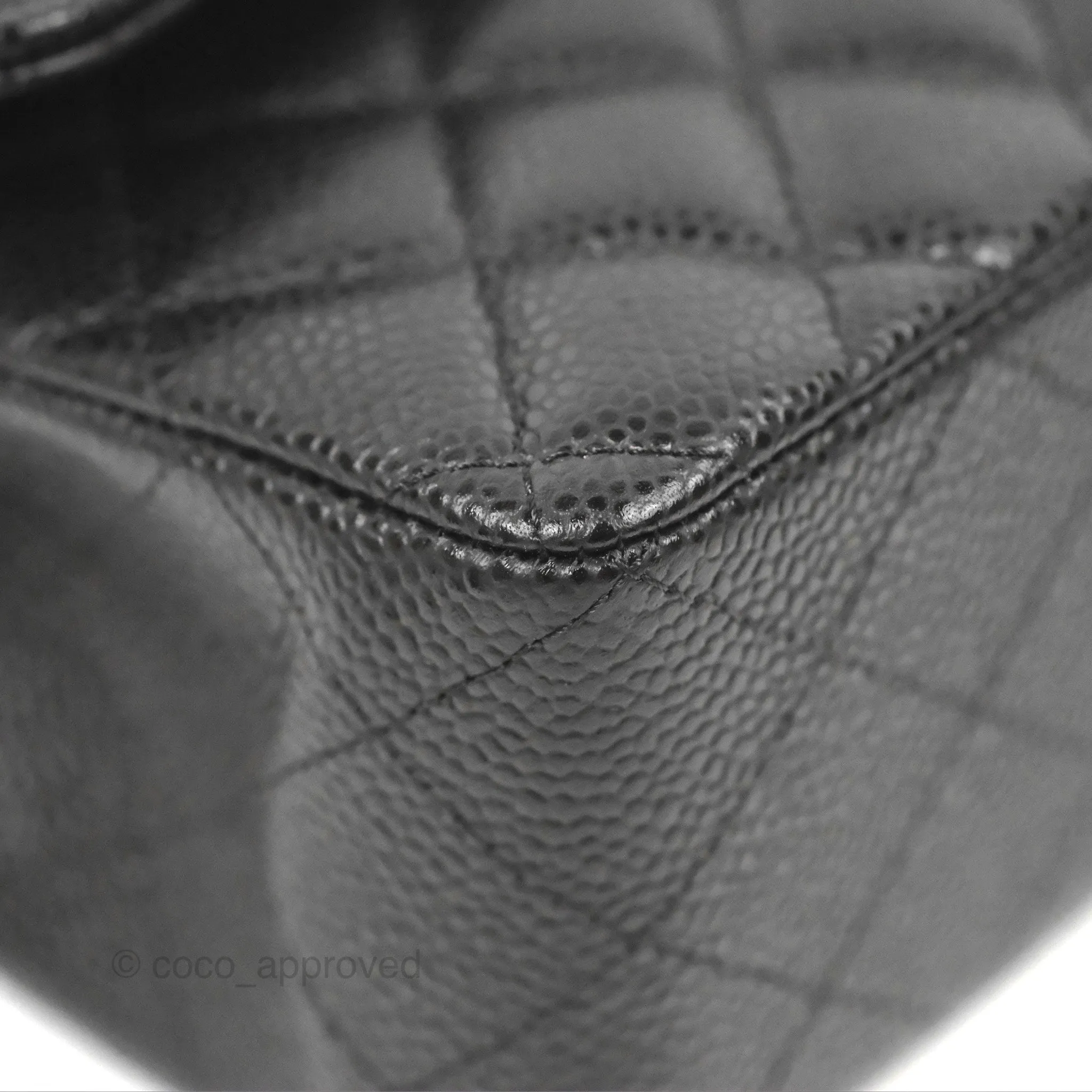 Chanel Small Classic Quilted Flap Black Caviar Gold Hardware