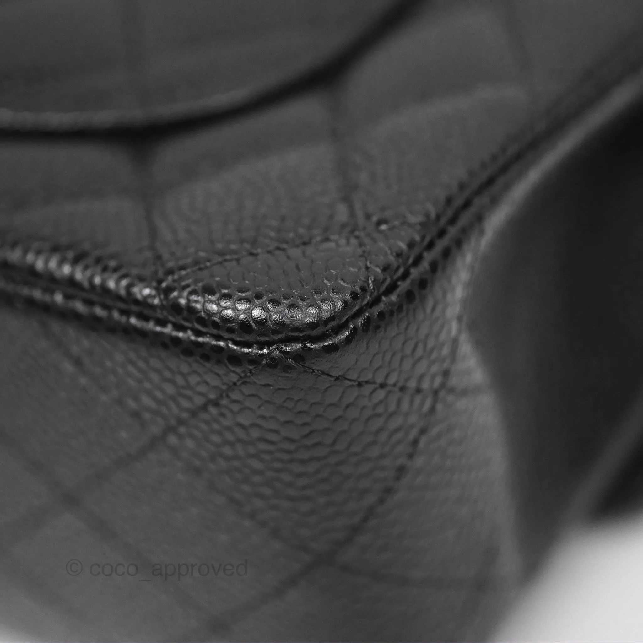 Chanel Small Classic Quilted Flap Black Caviar Gold Hardware
