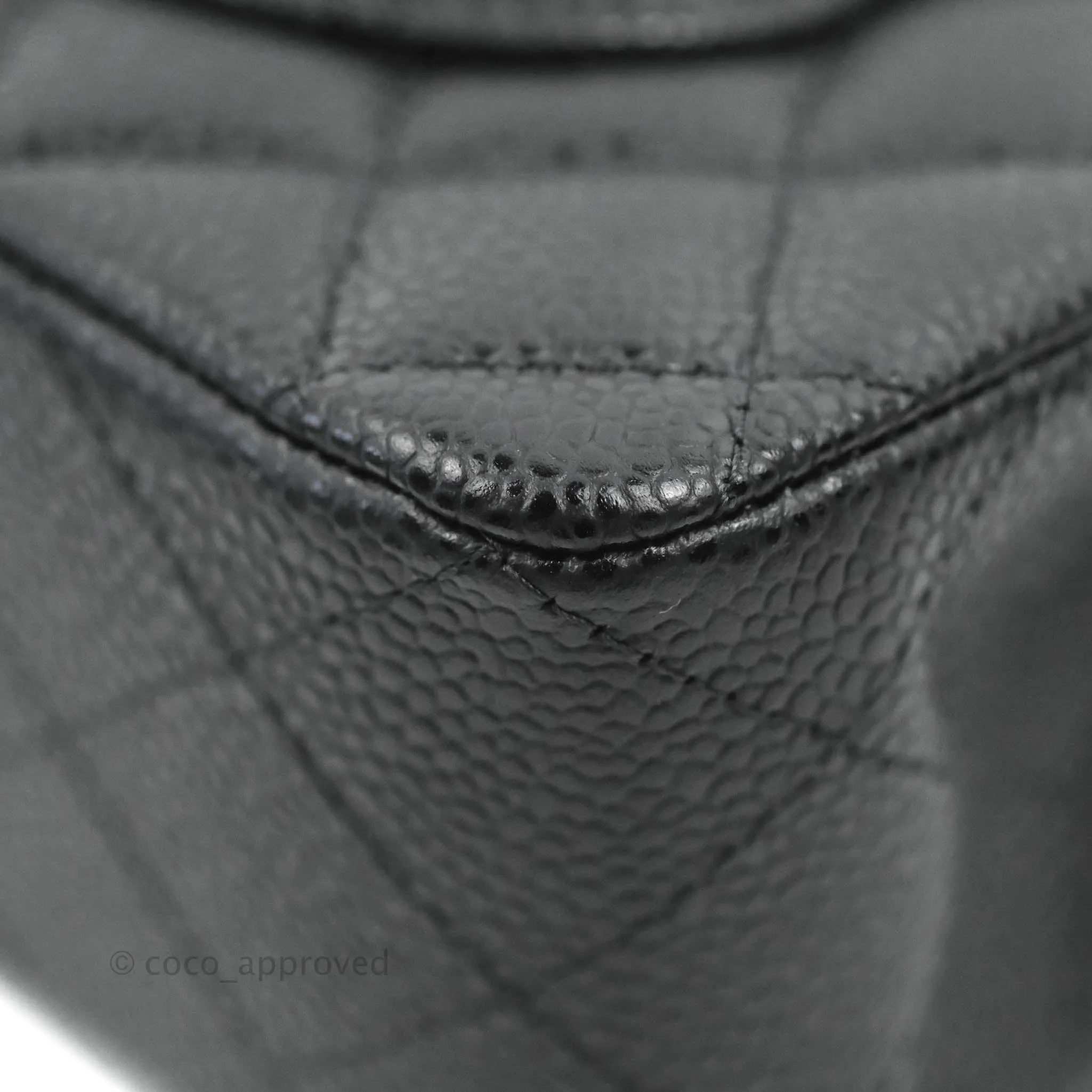 Chanel Small Classic Quilted Flap Black Caviar Silver Hardware