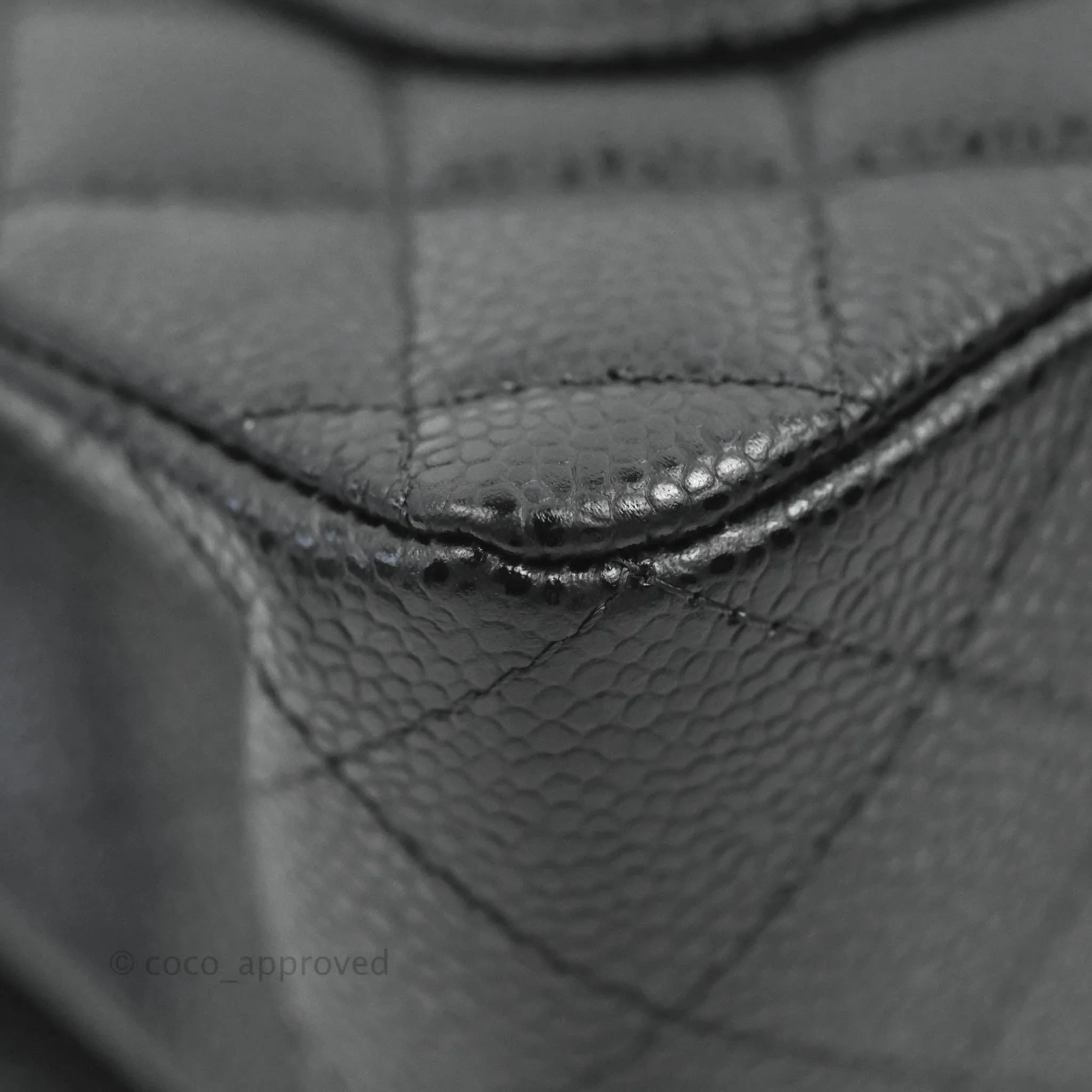 Chanel Small Classic Quilted Flap Black Caviar Silver Hardware