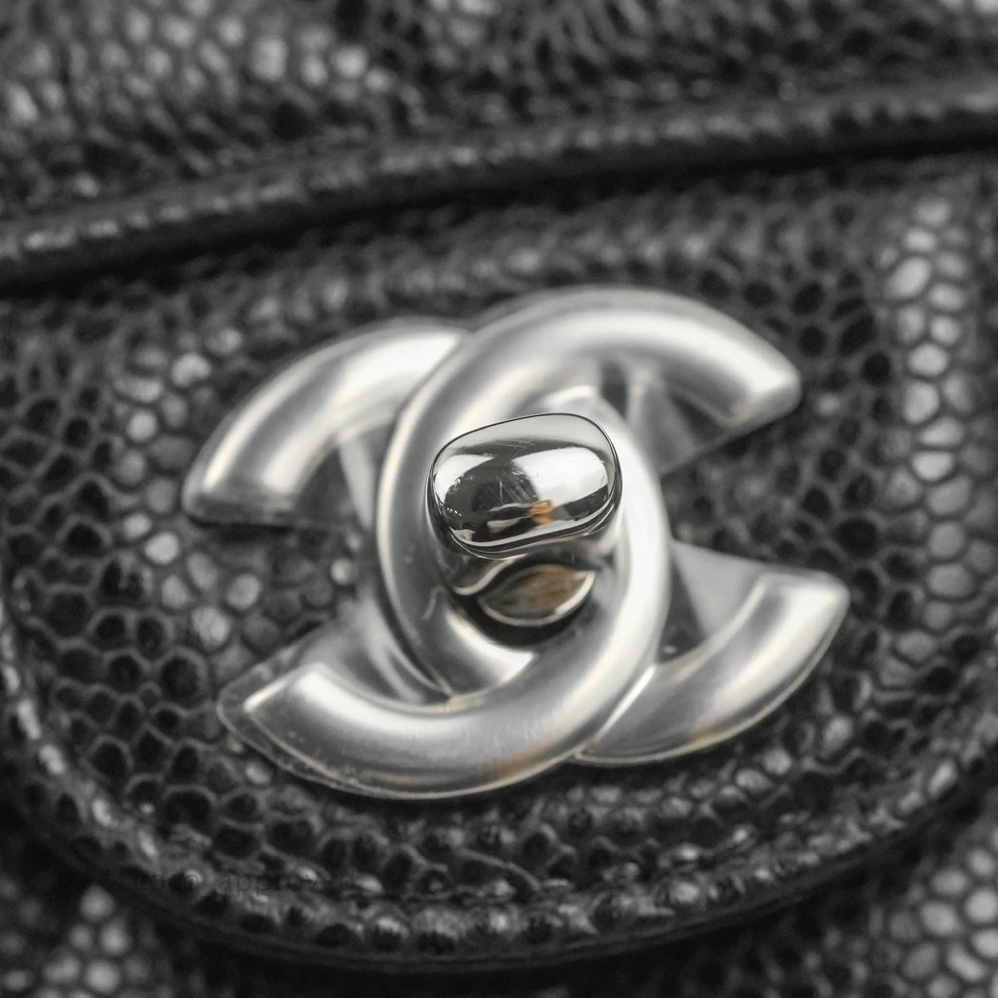 Chanel Small Classic Quilted Flap Black Caviar Silver Hardware