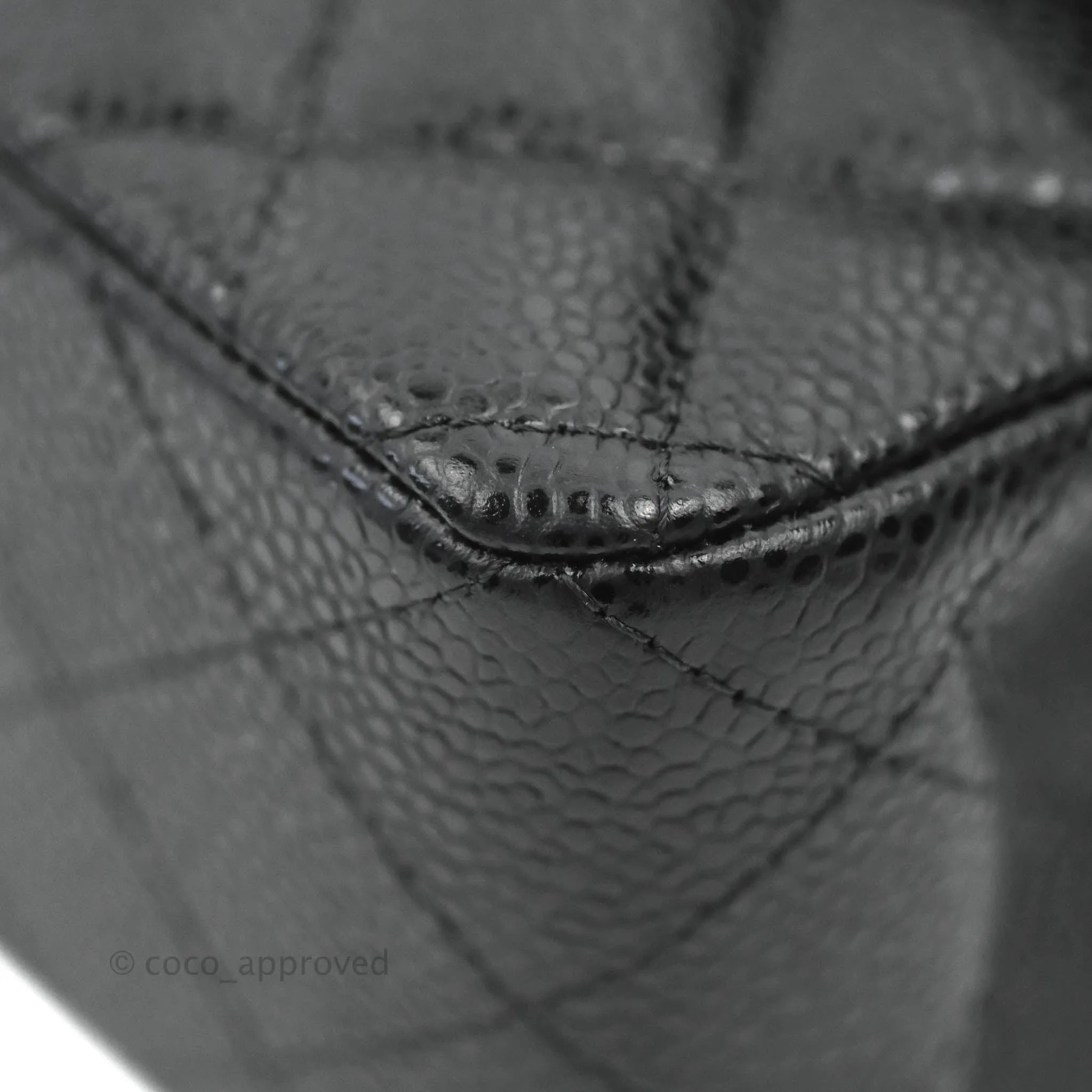 Chanel Small Classic Quilted Flap Black Caviar Silver Hardware