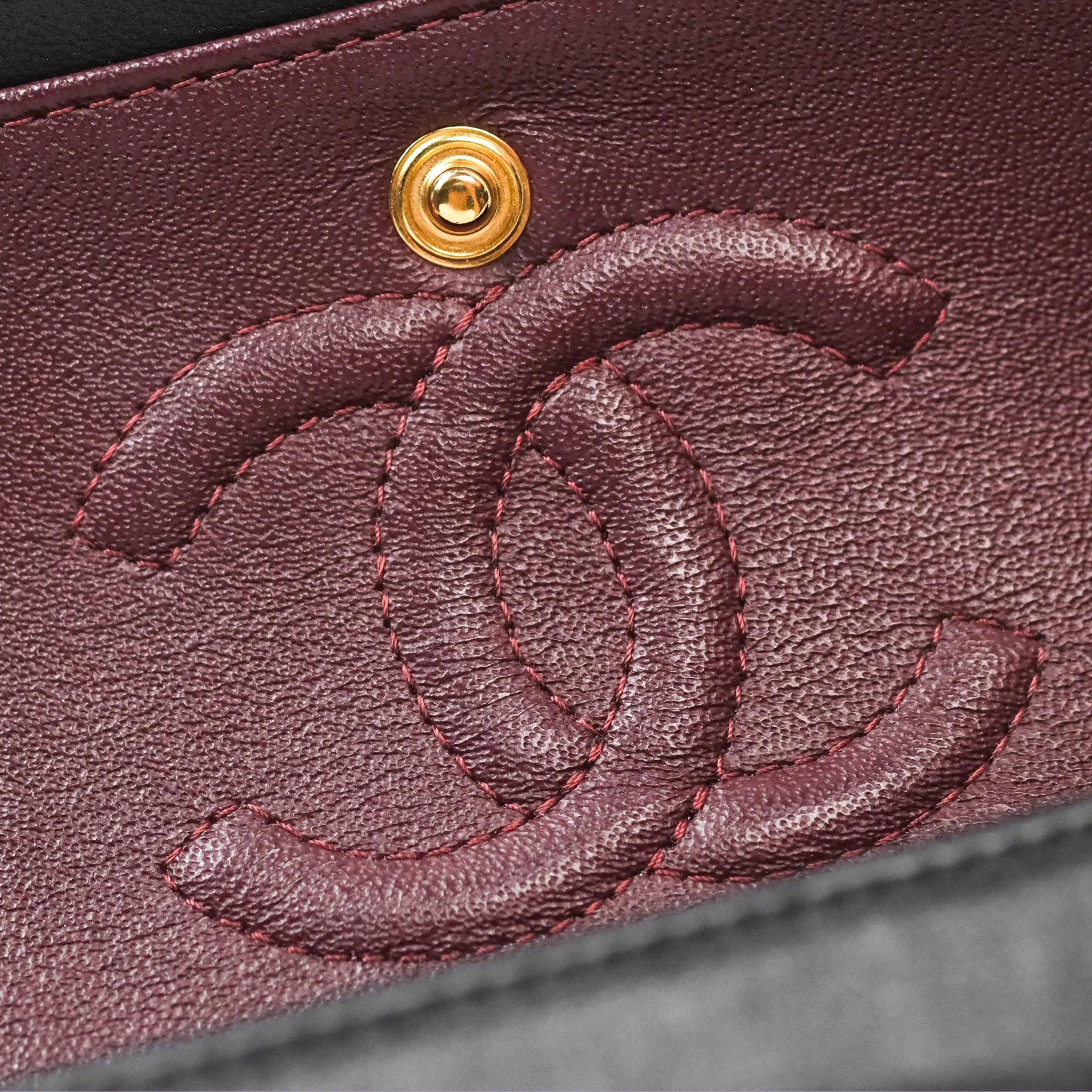 Chanel Small Classic Quilted Flap Black Lambskin Gold Hardware