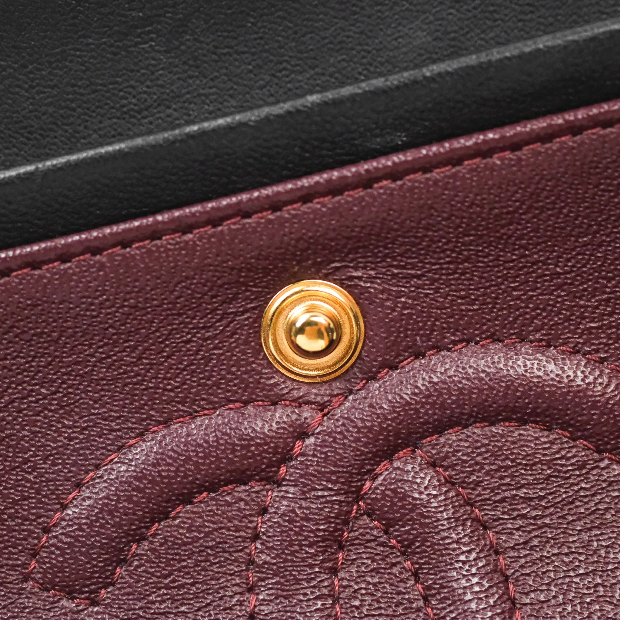 Chanel Small Classic Quilted Flap Black Lambskin Gold Hardware