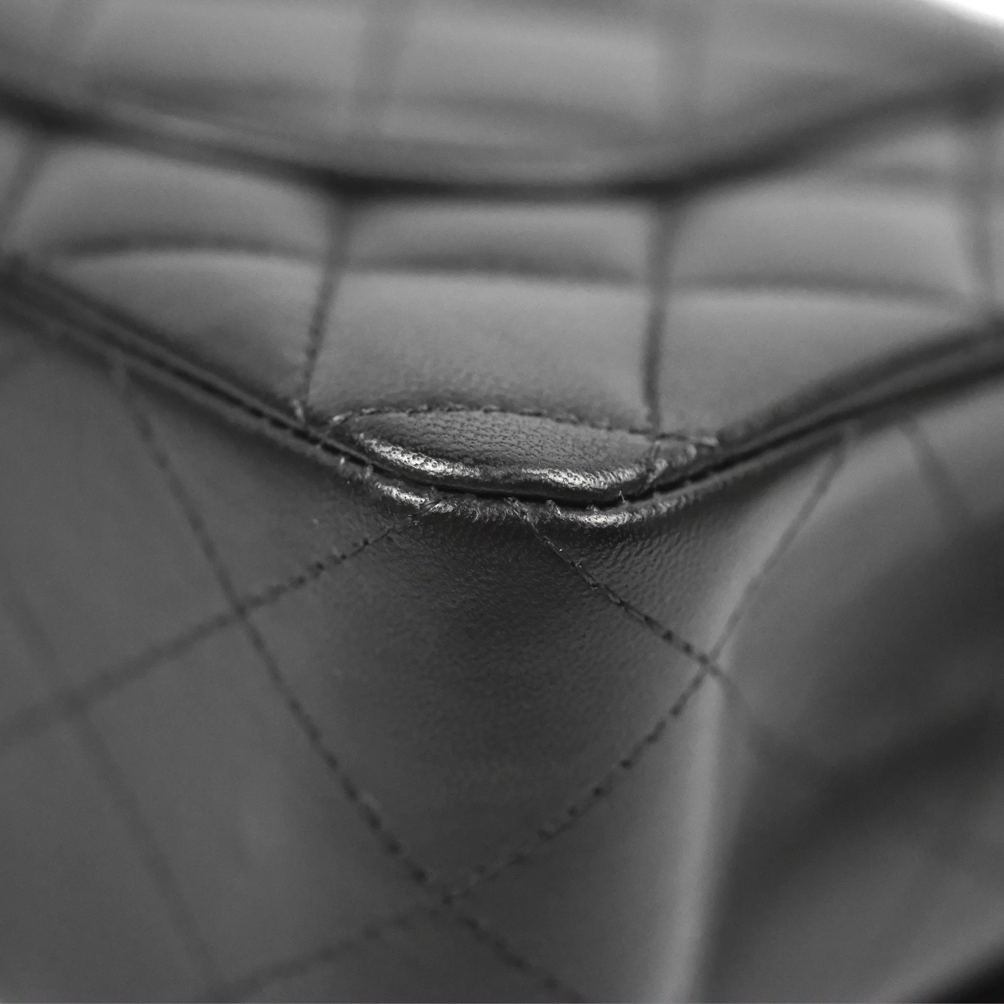 Chanel Small Classic Quilted Flap Black Lambskin Gold Hardware