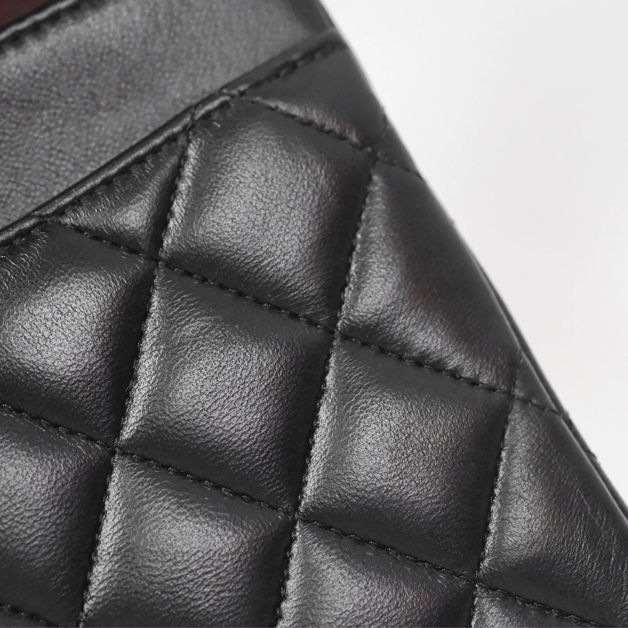Chanel Small Classic Quilted Flap Black Lambskin Gold Hardware