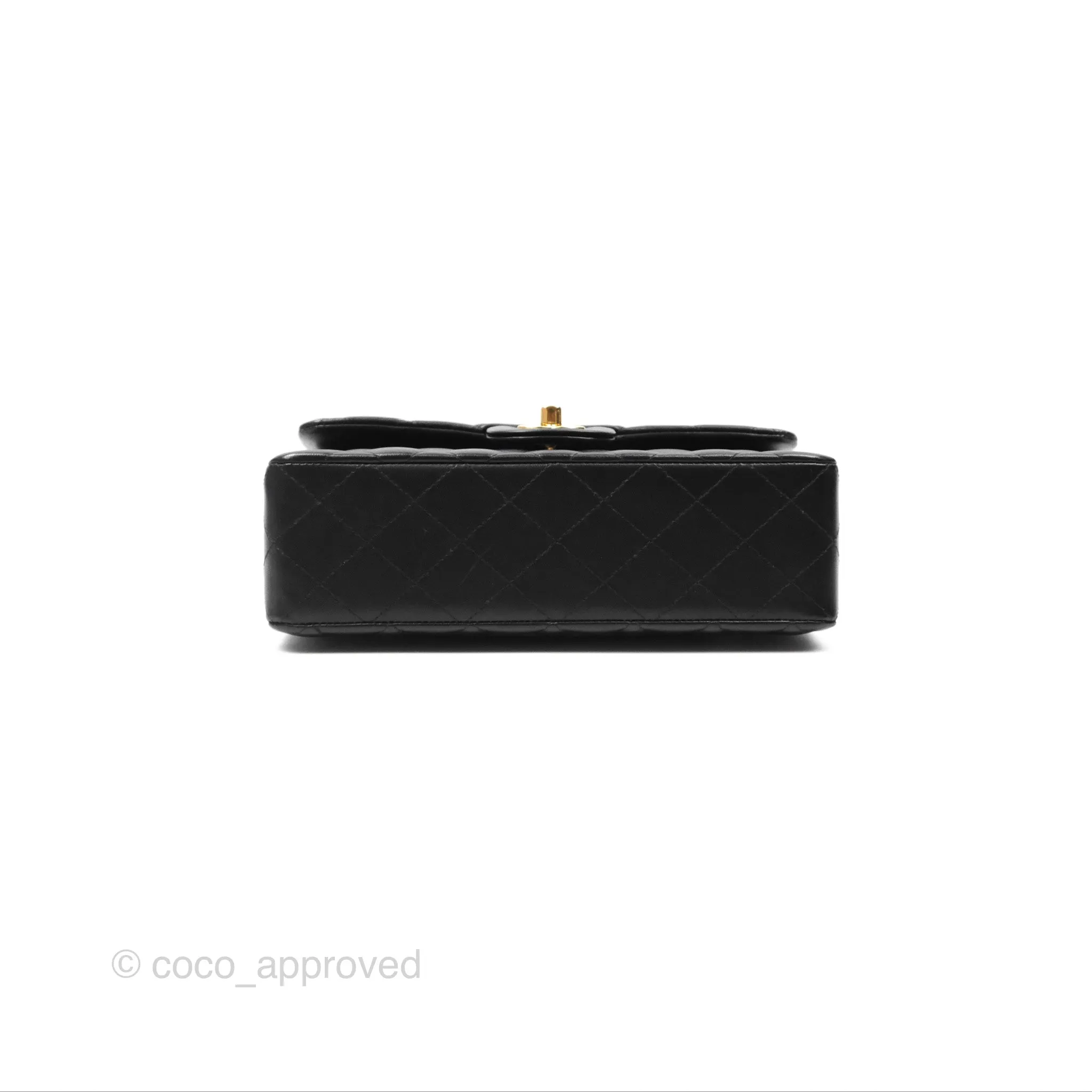 Chanel Small S/M Classic Flap Black Lambskin Gold Hardware
