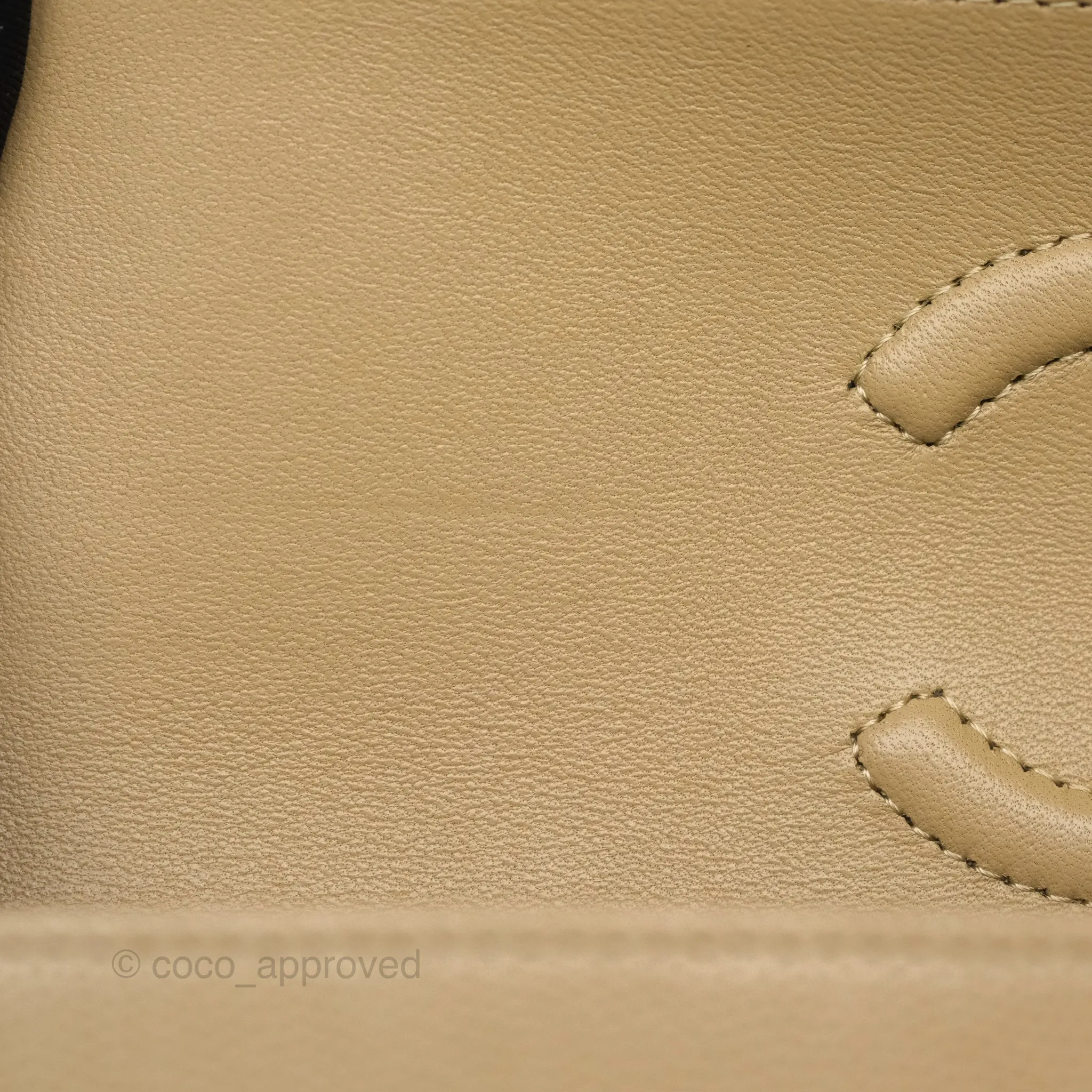 Chanel Small S/M Classic Flap Dark Beige Caviar Gold Hardware 21A
