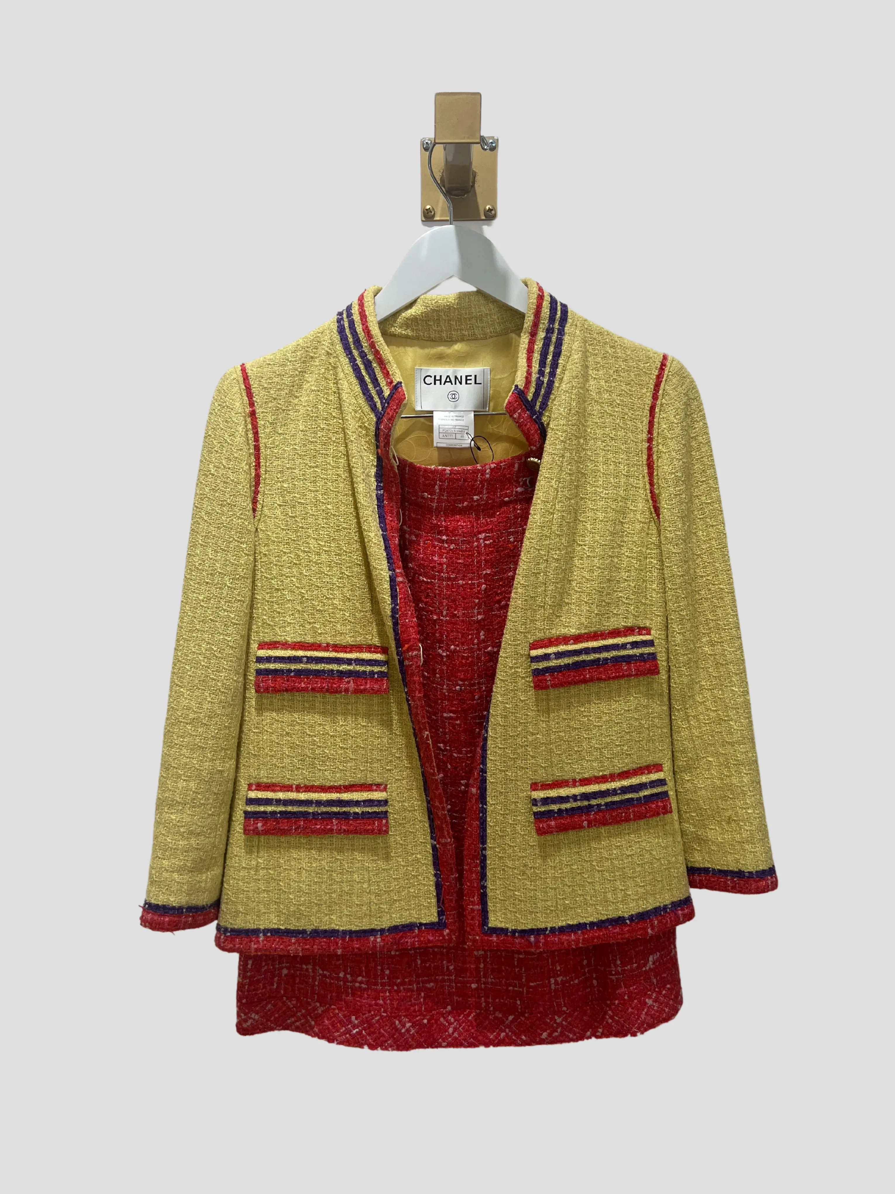 Chanel Spring 2006 Tweed Jacket and Skirt Set